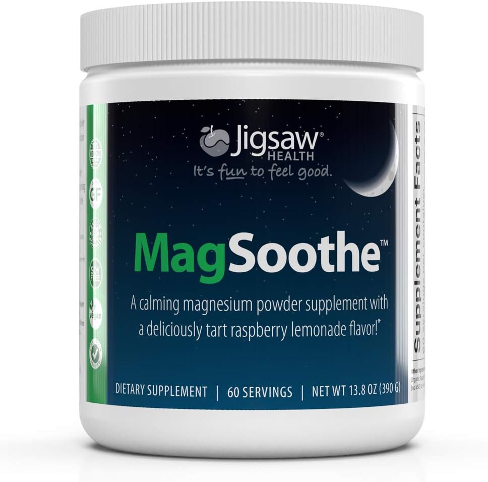 Jigsaw Health MagSoothe Jar Magnesium Glycinate Powder