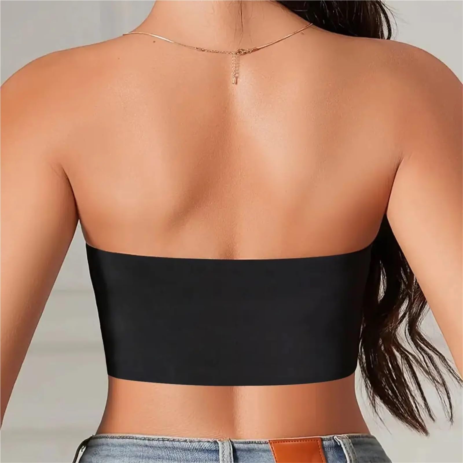 Reggiseno senza spalline senza cuciture senza cuciture reggiseno sfoderato chiusura frontale reggiseno quotidiano reggiseno a fascia non imbottito reggiseno a tubo senza spalline Top Plus Size