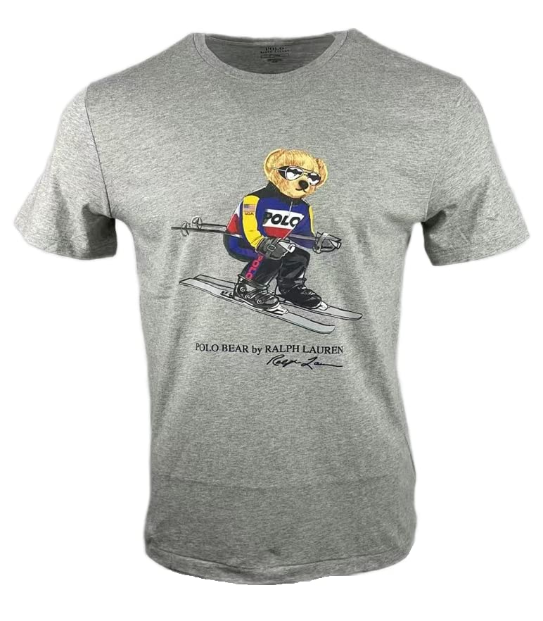 Polo Ralph Laurenmens Classic Fit Bear Graphic Crewneck T Shirt