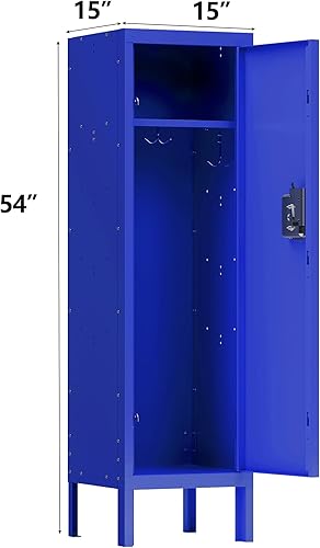 Miniatura 3 de Armario de almacenamiento de metal para empleados, armario de metal con cerradura con puerta, armario de almacenamiento para dormitorio, armario de