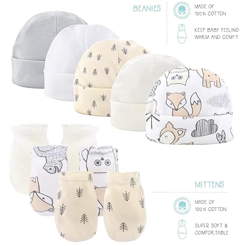 Miniatura 5 de The Peanutshell Conjunto de ropa y accesorios para recién nacidos para bebés niños o niñas Juego de regalo de canastilla de 23 piezas Se adapta a