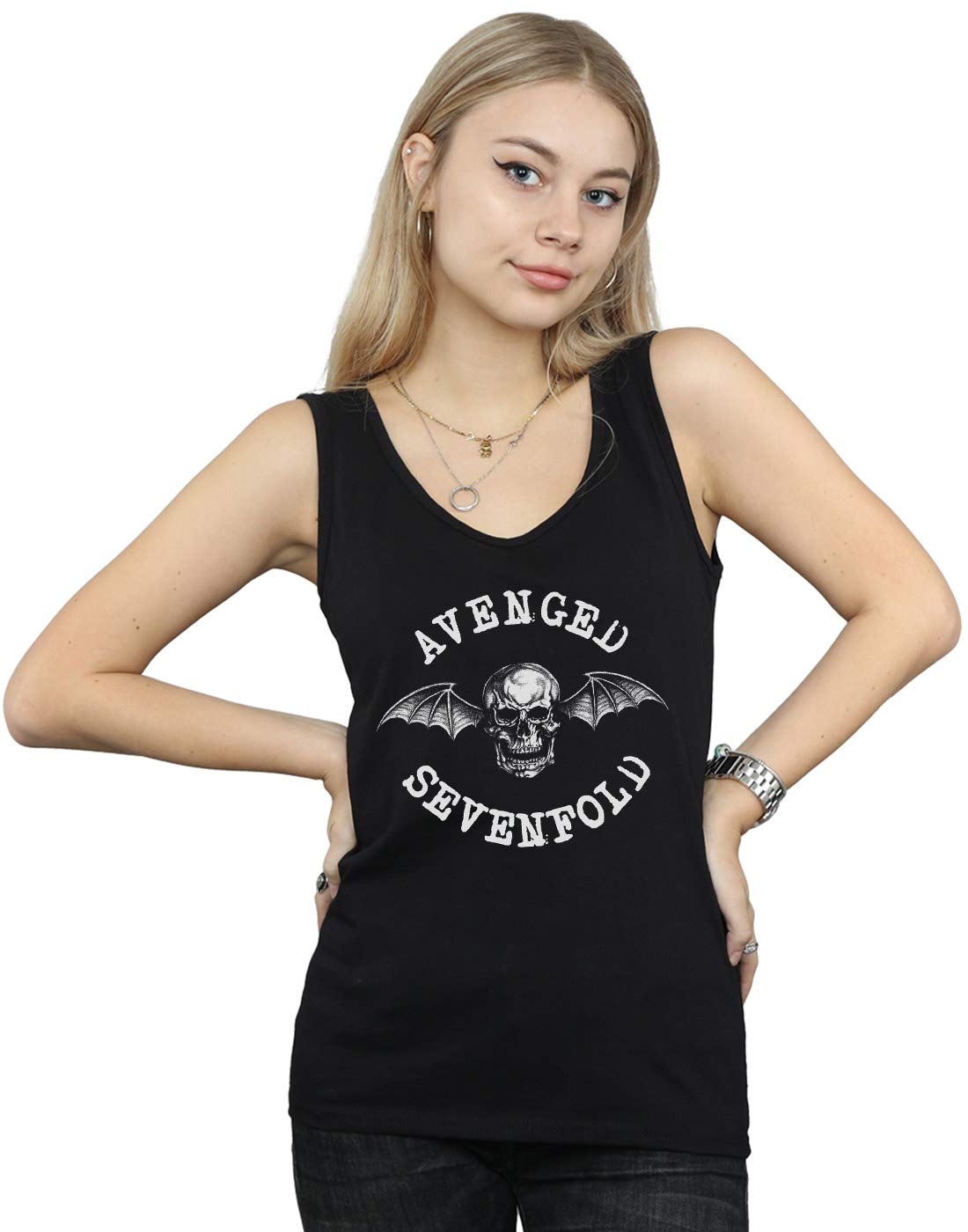 Avenged Sevenfold Women's Death Bat Vest Black Large