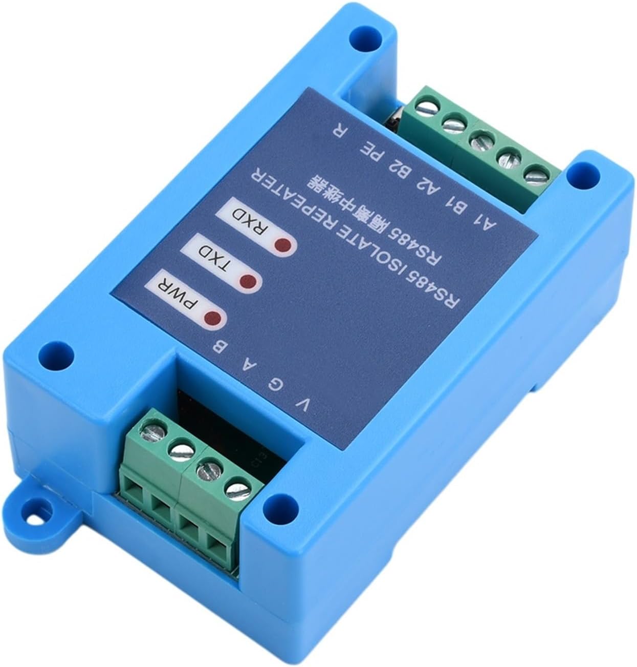 Analog to Digital Signal DC12-36V RS485 Isolation Repeater hub 2-Port Communication Isolation Module Signal Processing Amplifier Development Board