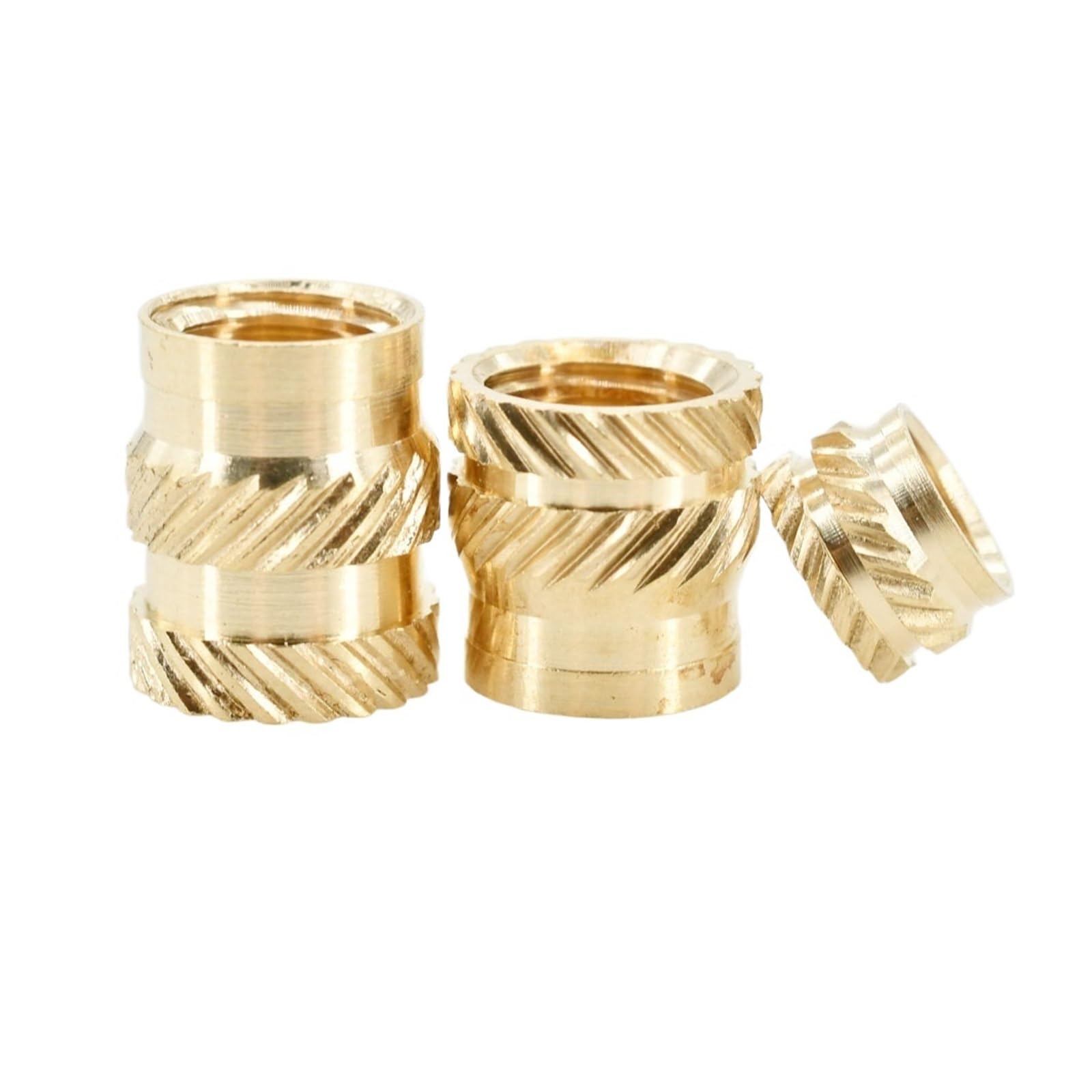 200/300/500 Uds tuerca de inserción de latón M2 M3 M4 M5 M6 insertos de rosca métrica tuercas de calor de fusión en caliente juego de tuercas de cobre de impresión 3d(500Pcs,M5x6x7)