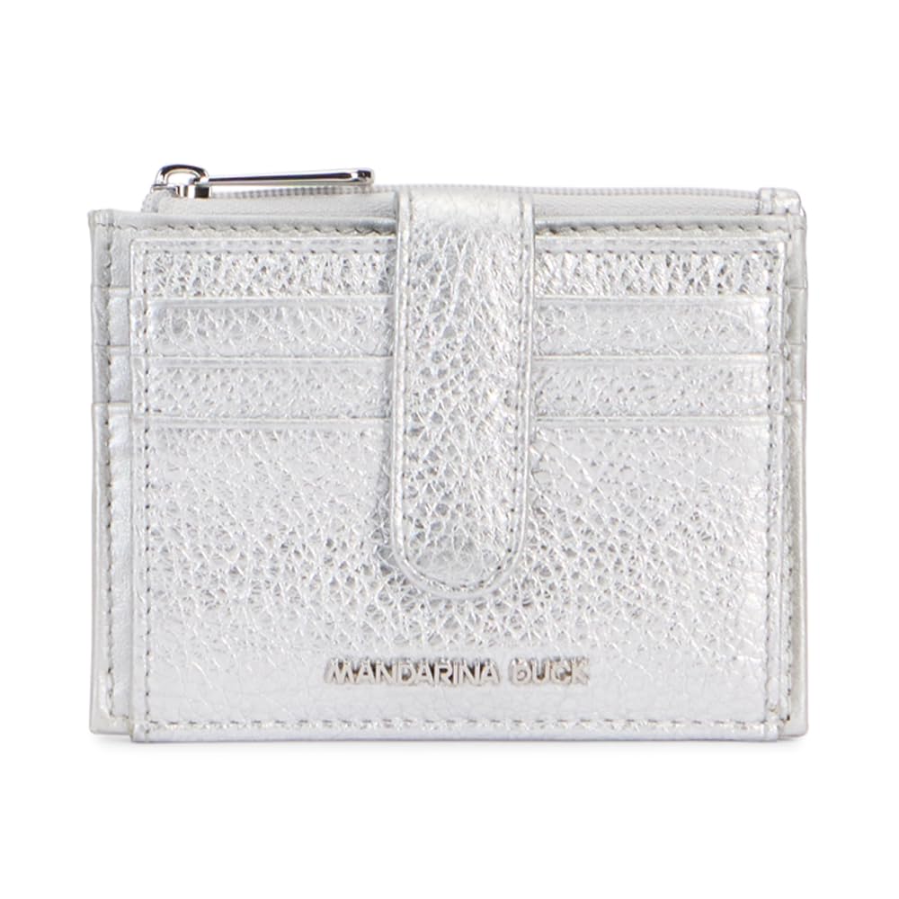 Mandarina Duck Women Mellow Metal Wallet Billfold, Silver, One Size