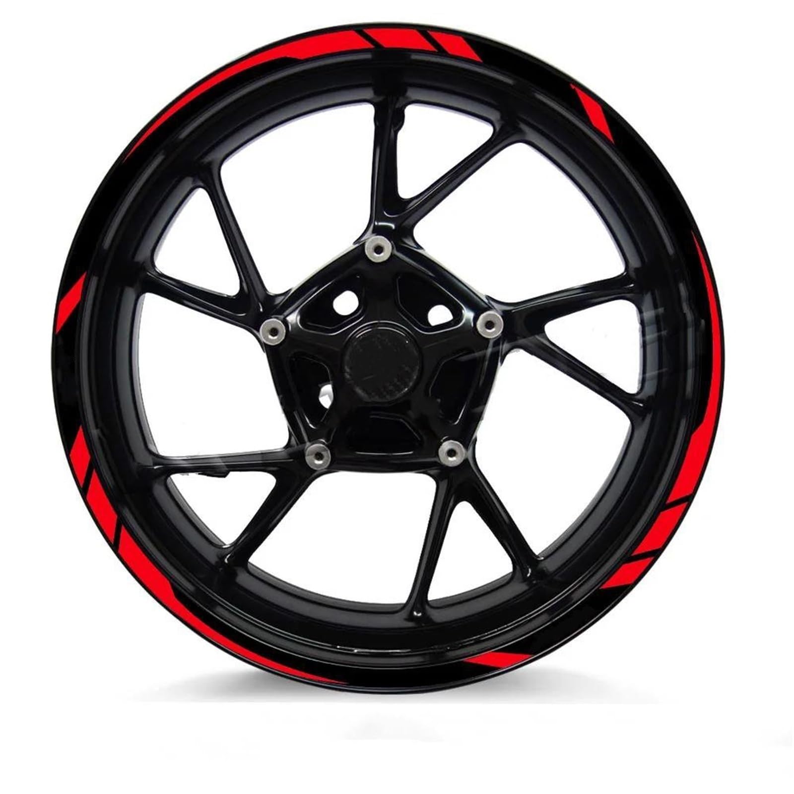 Motorcycle Wheel Sticker for Ducati for Hypermotard 950 for Diavel 1260 V4 for Multistrada 1200s Reflective Motorcycle Wheel Sticker Stripe Decal(17 Inch 008)