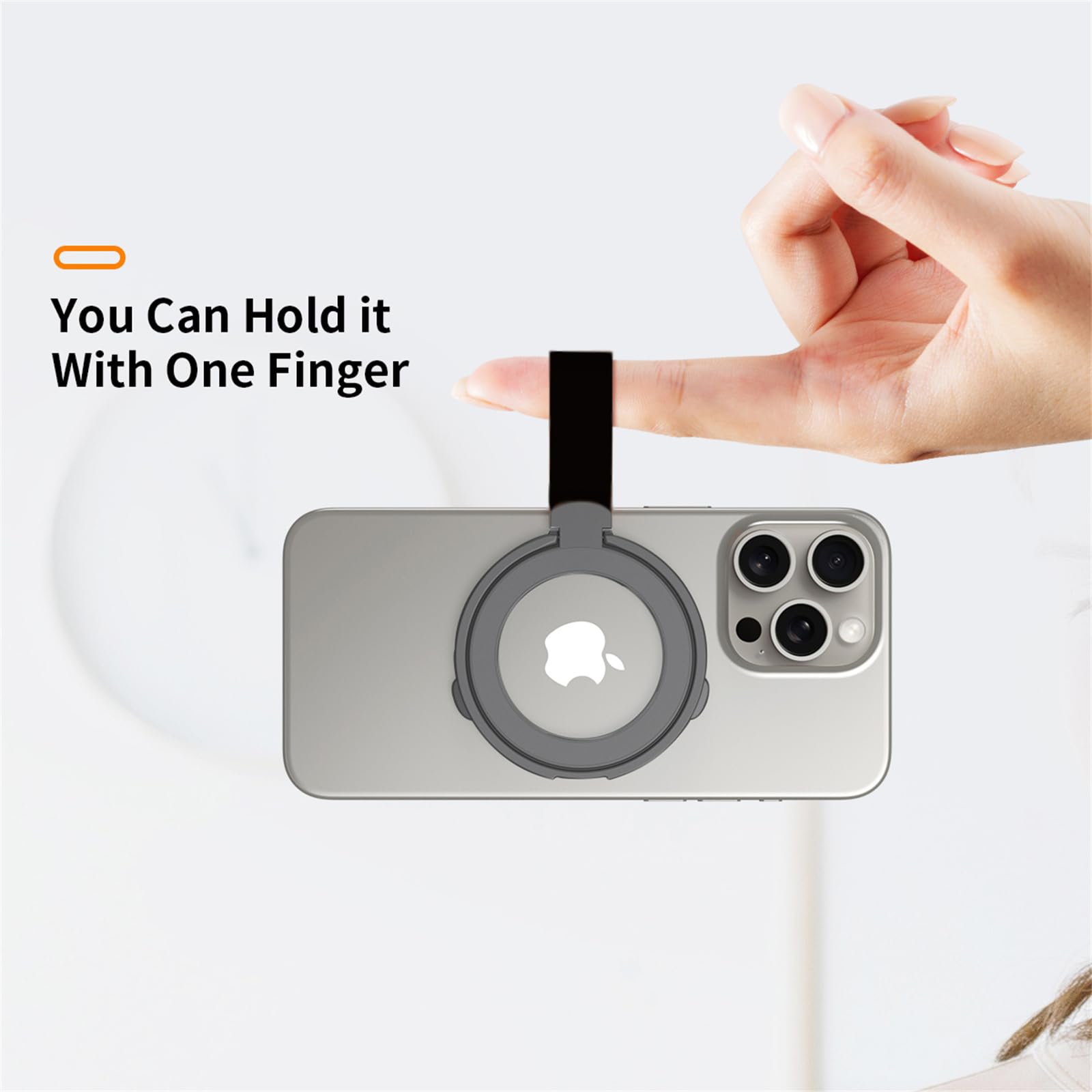 Supporto Magnetico MagSafe Per IPhone - Anello Girevole 360° Per Auto E Scrivania - Foto 8