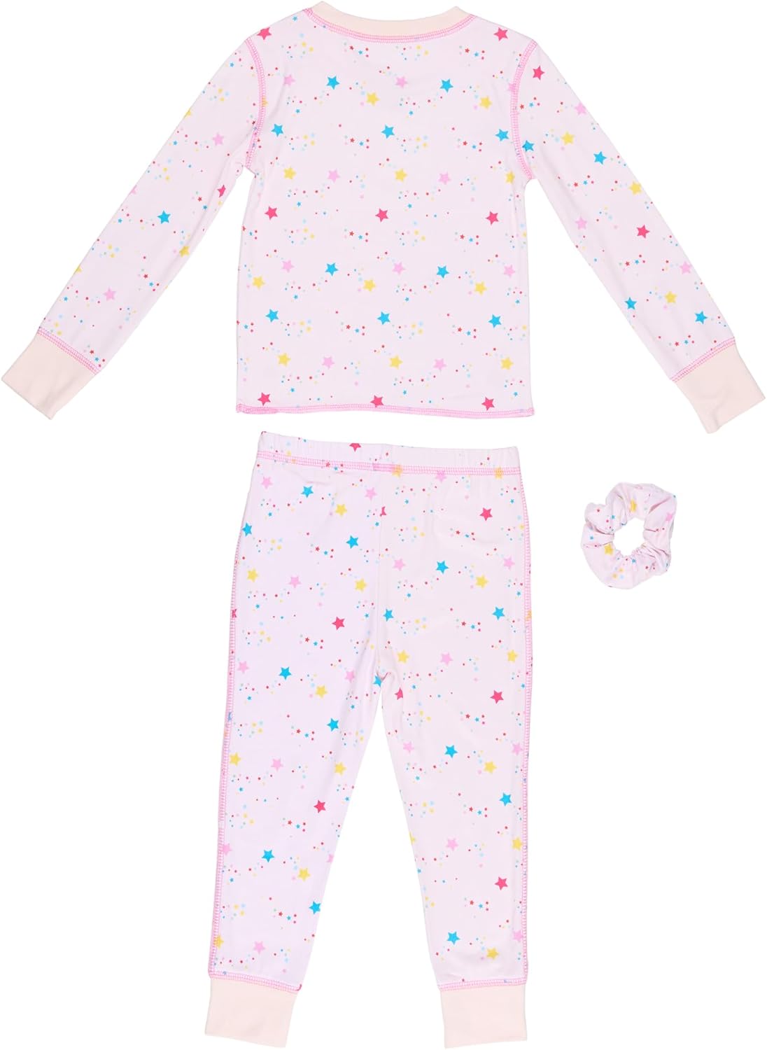 TAHARI girls Long Sleeve Top and Pants Pajama Set With Accessory - Image 2