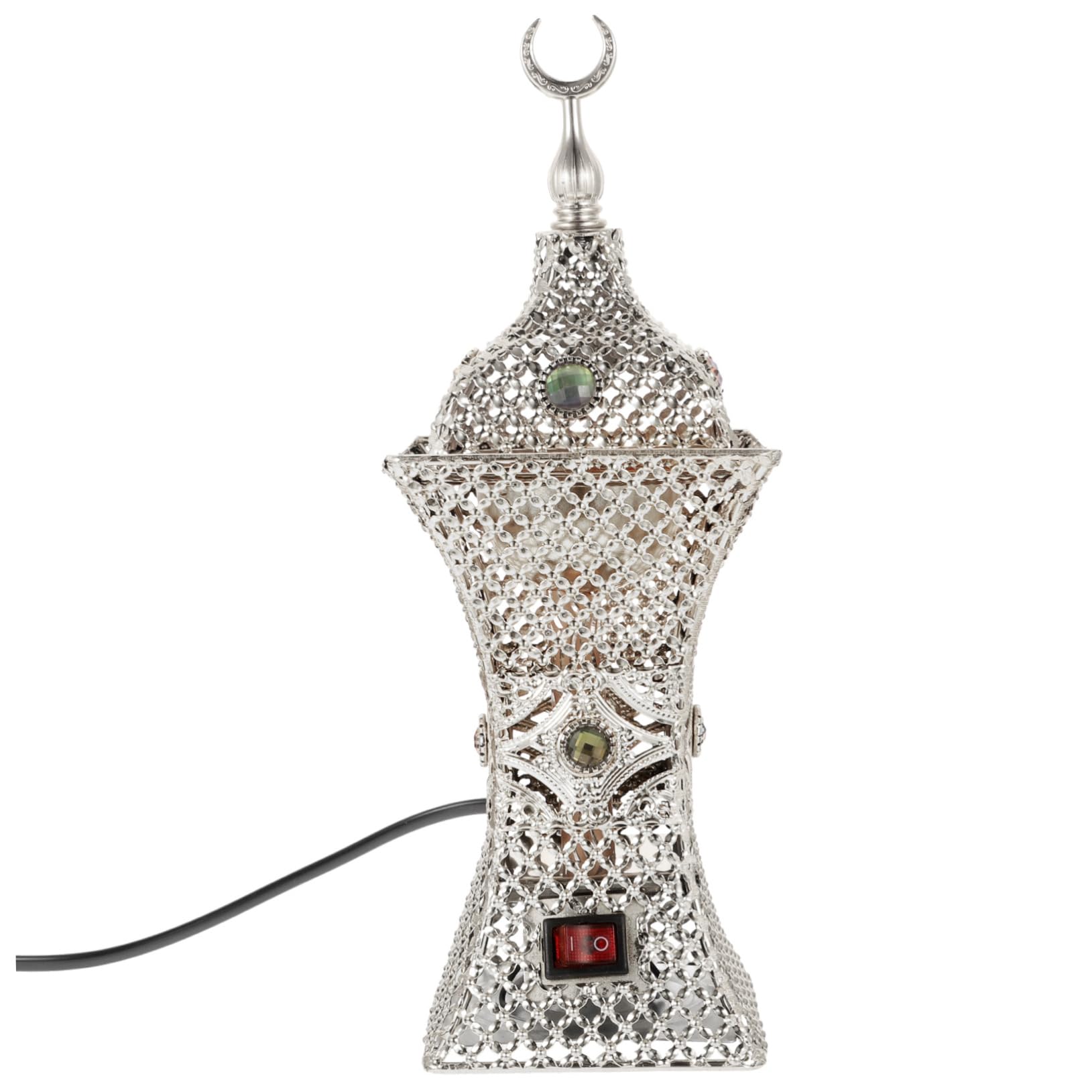 Brûleur de parfum électrique style moyen-oriental en fer forgé, un superbe cadeau vintage