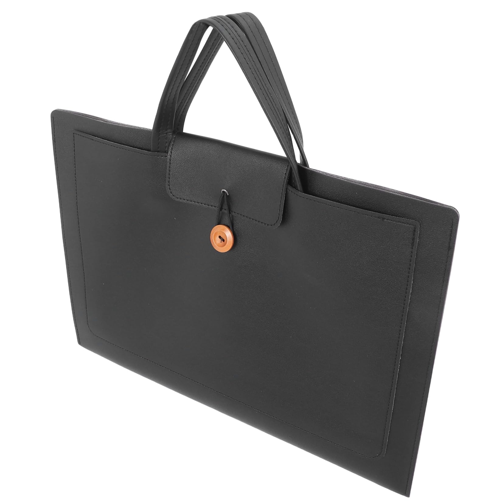 Borsa da Lavoro in Pelle Pu per Laptop con Manico Ergonomico e Tasche Esterne Accesso Rapido per Viaggi Ufficio e Pendolarismo