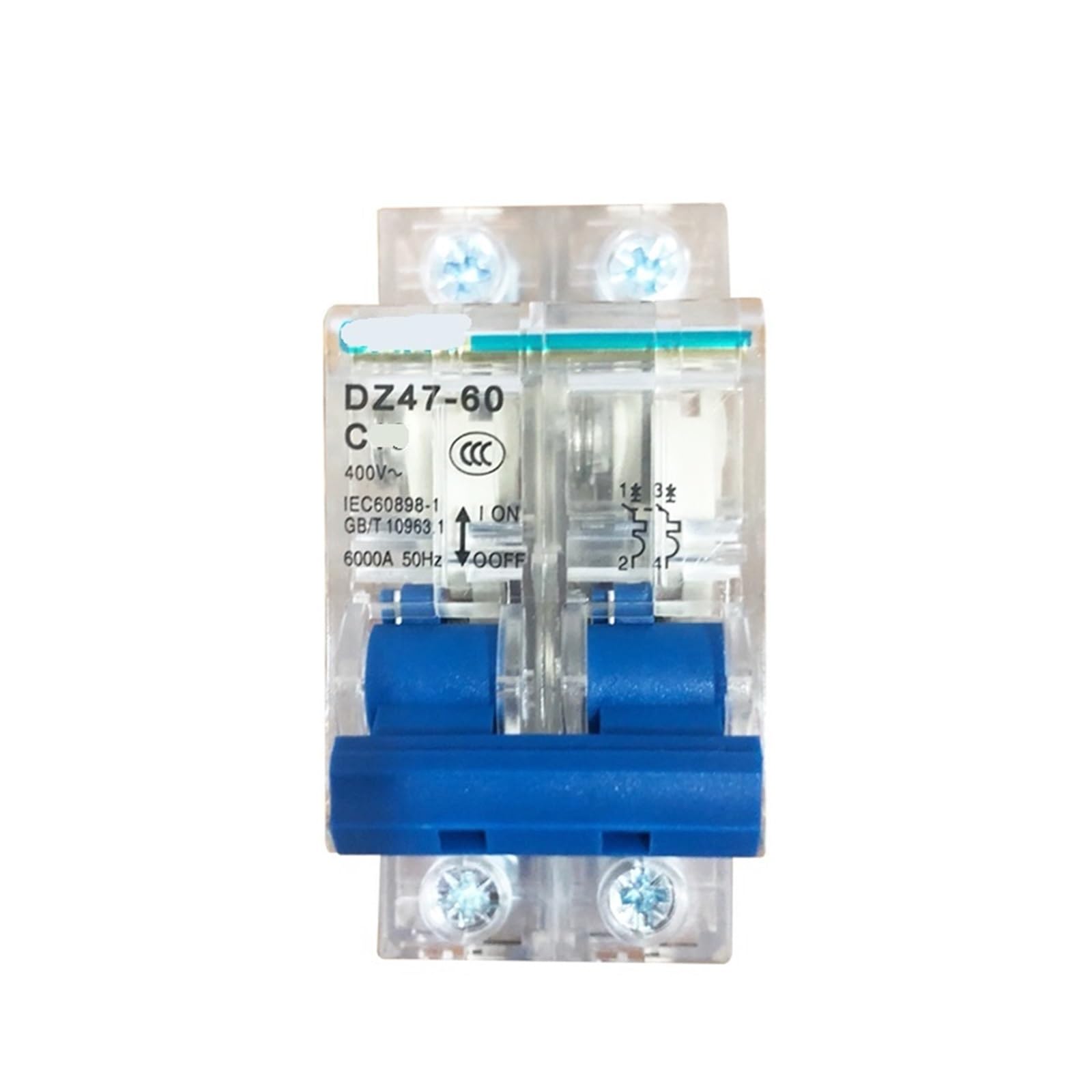 JNVFTCUX 2p Transparent air Switch 32a Circuit Breaker Small 63a DZ47-60(16a)