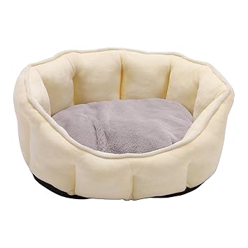 GG Enterprise Pet Dog Cat Calming Bed Warm Soft Plush Cozy Comfortable Sleeping Mat Yellow