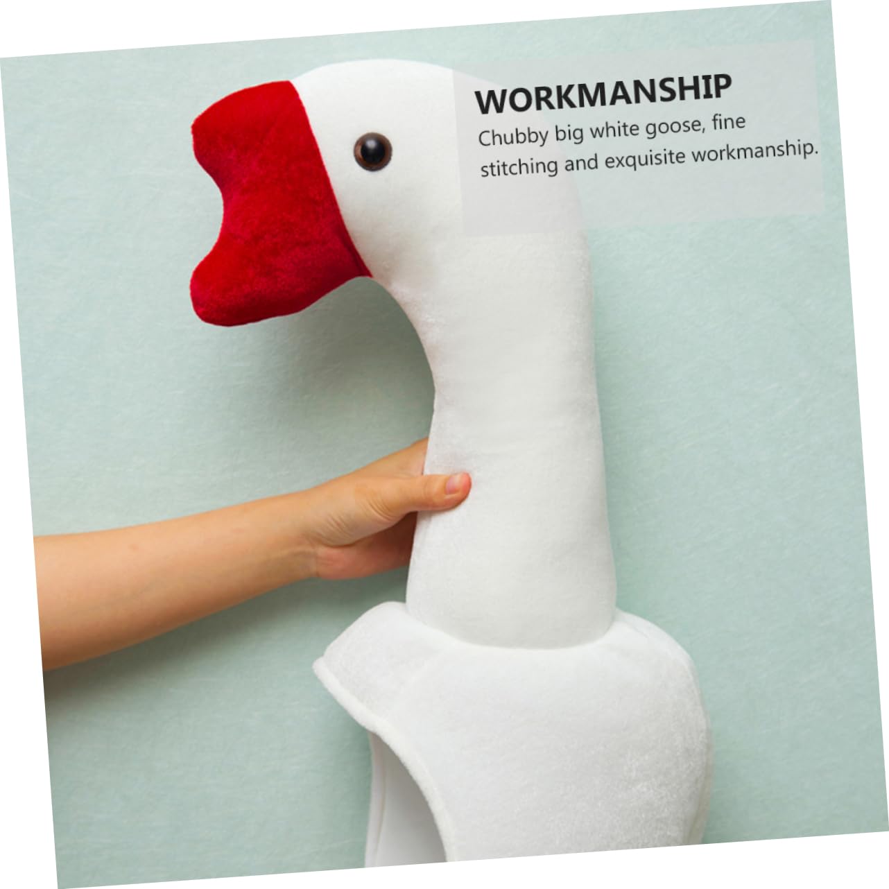 Toyvian Sombrero de Ganso de Peluche Blanco para Fiesta y Cosplay