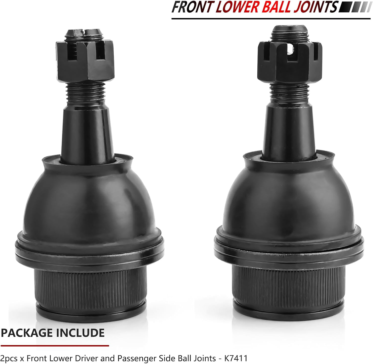 JLEO K7411 2PCS Front Lower Suspension Ball Joint for Dodge Ram 1500 2002 2003 2004 2005 2006 2007 2008 2009 2010,2011-2012 Ram 1500 RWD