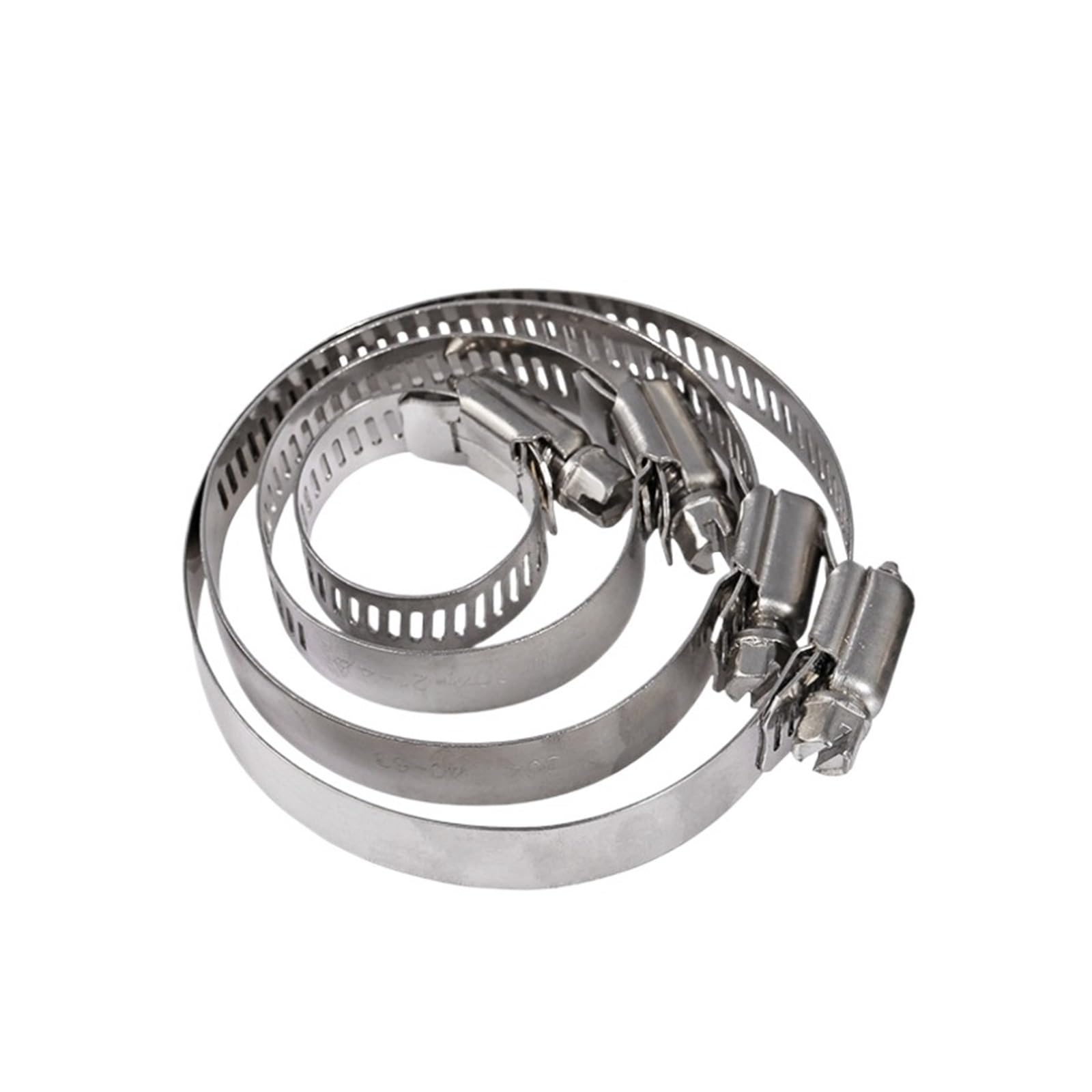 Taronix One Color Stainless Steel Pipe Clamp 304 Stainless Steel Drive Hose Clamp Pipe Fixed Clip Spring Cramps Adjustable Tri Gear Worm(91-114(1Pcs))