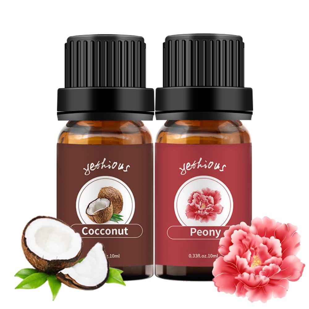 Coconut Essential Oil Bundle with Peony Essential Oil