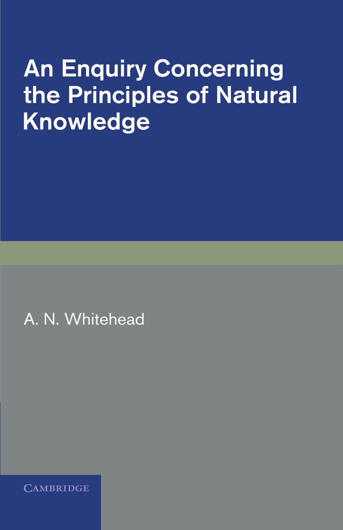 An Enquiry Concerning the Principles of Natural Knowledge