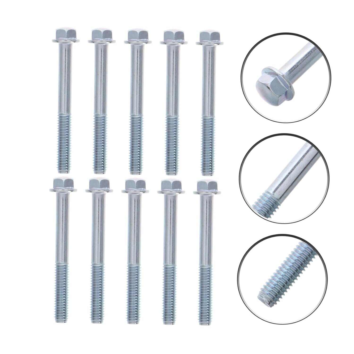 10pcs Motorcycle Engine Mounting Bolt Set Standard Screws for DIY and Professional Use
