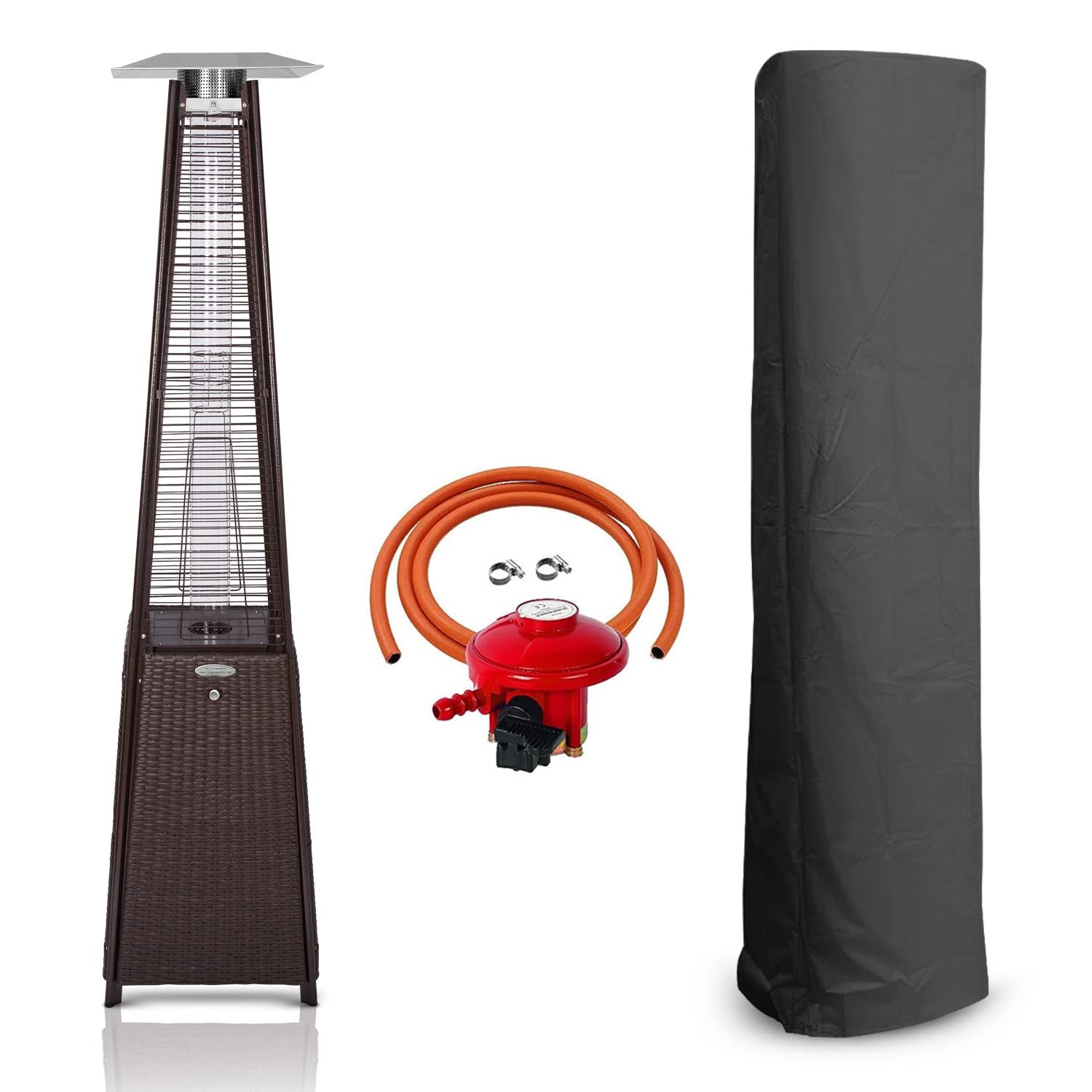 Buy BUKO Outdoor Patio Heater Garden, Camp, BBQ Parties Brown