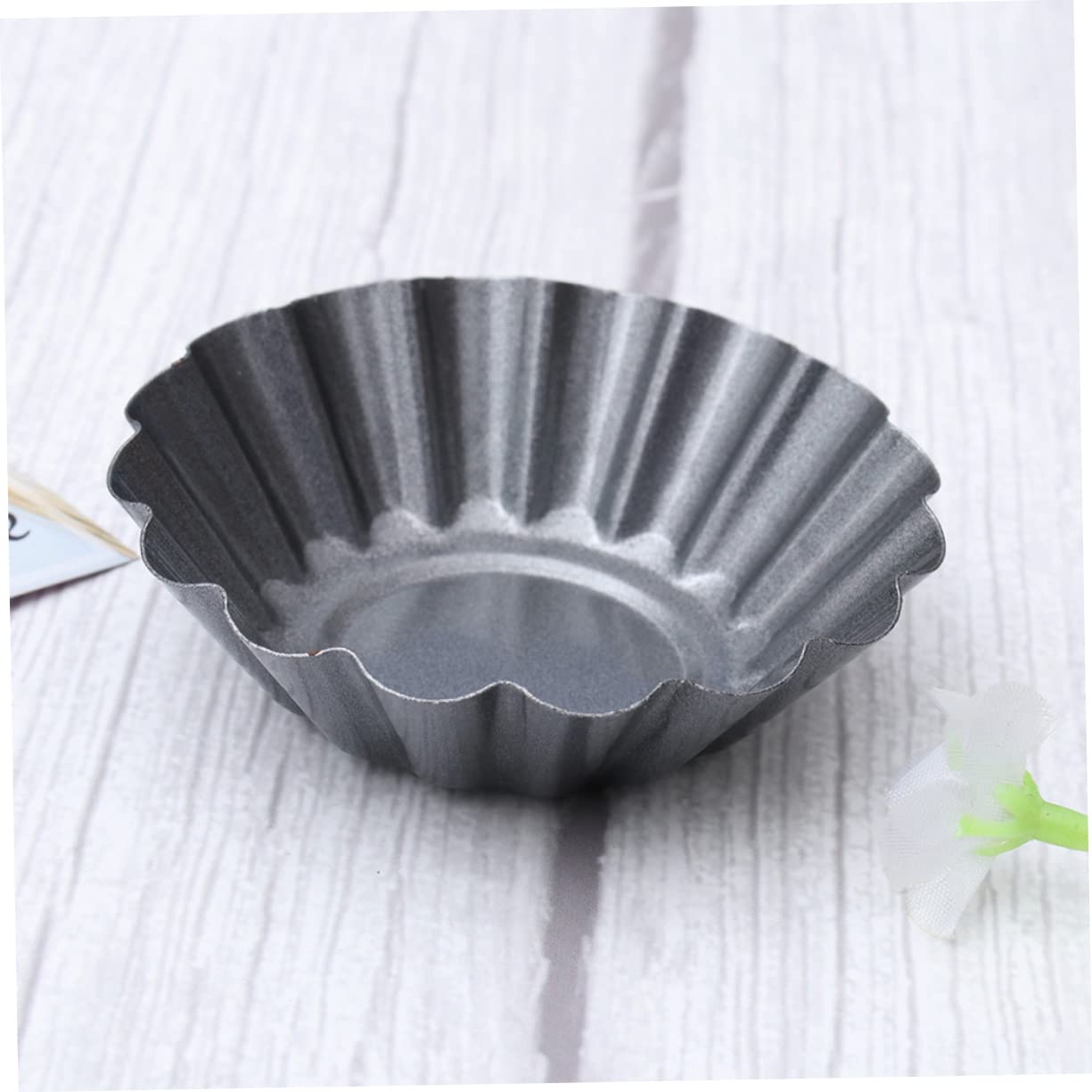 SHOWERORO 15piezas Molde Para Tarta De Huevo Espesado De Carbono Molde Antiadherente Para Tartaletas De Huevo Accesorio Para Pudín Para Repostería Doméstica