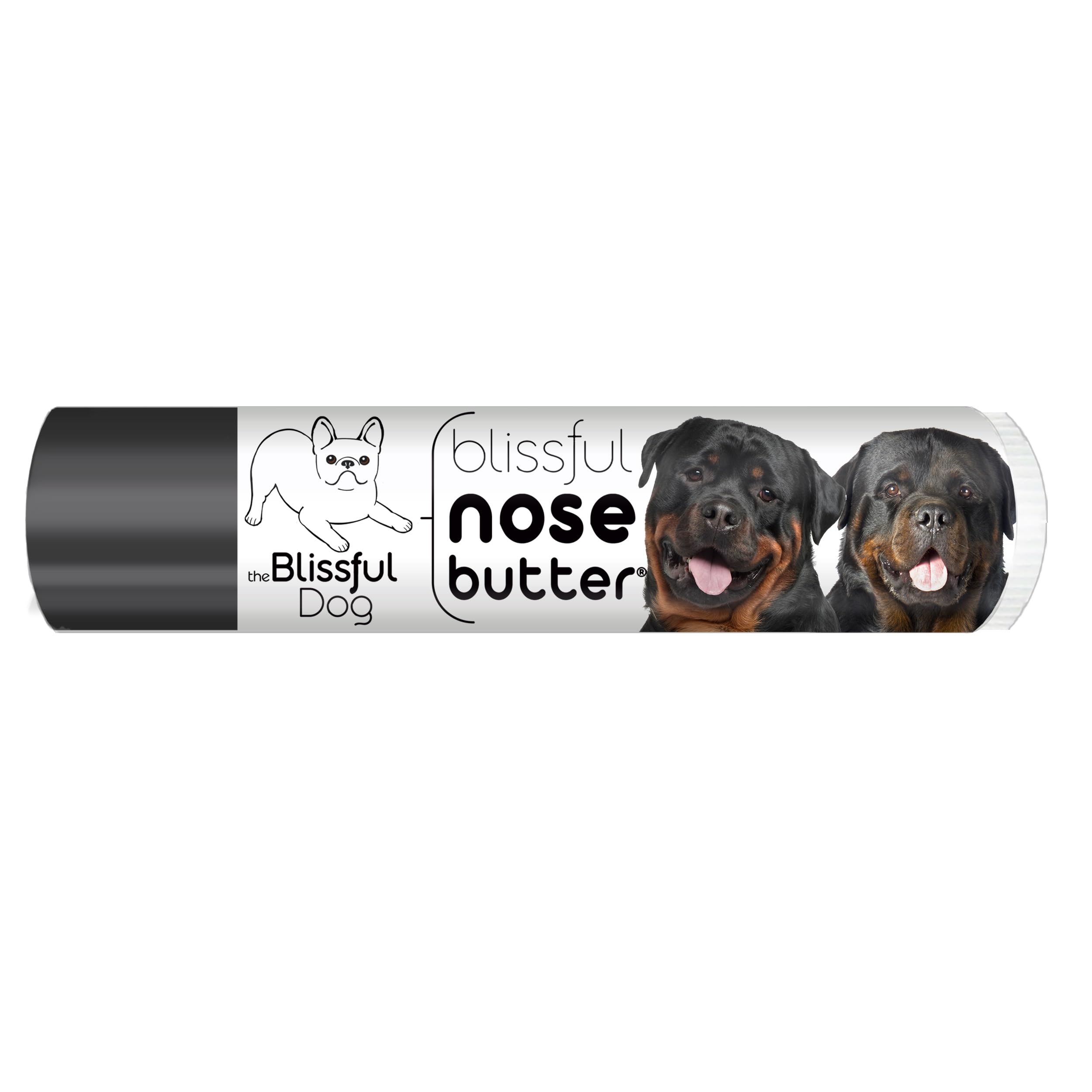 The Blissful Dog Rottweiler Nose Butter for Dry, Cracked Skin, Lick-Safe Dog Nose Balm with Moisturizing Shea Butter, Almond, Olive, and Essential Oils, Pet Supplies, Uncented, 0.15 oz.