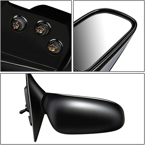 Miniatura 5 de DNA Motoring OEM-MR-MI1321103 Espejo retrovisor plegable sin calefacción con ajuste manual lateral derecho compatible con Mirage 1987-1996