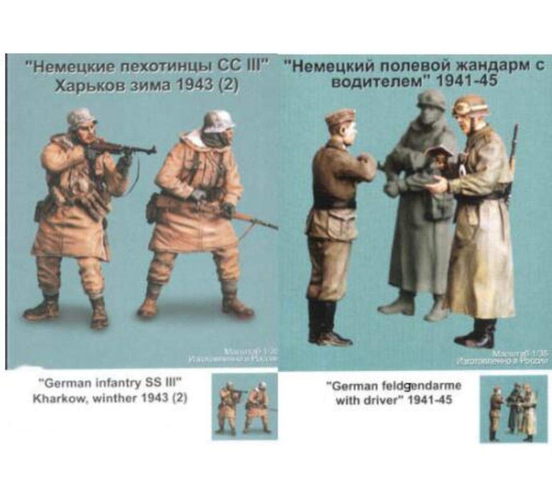 Infanterie 1942 miniatures résine 1/35 pour créer un diorama militaire hivernal