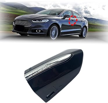 Door Handle Key Bezel Cover Cap Front Left Exterior Compatible with Ford Fusion 2013-2020 | Edge 2015-2020 DS7Z 54218A15-DC Black