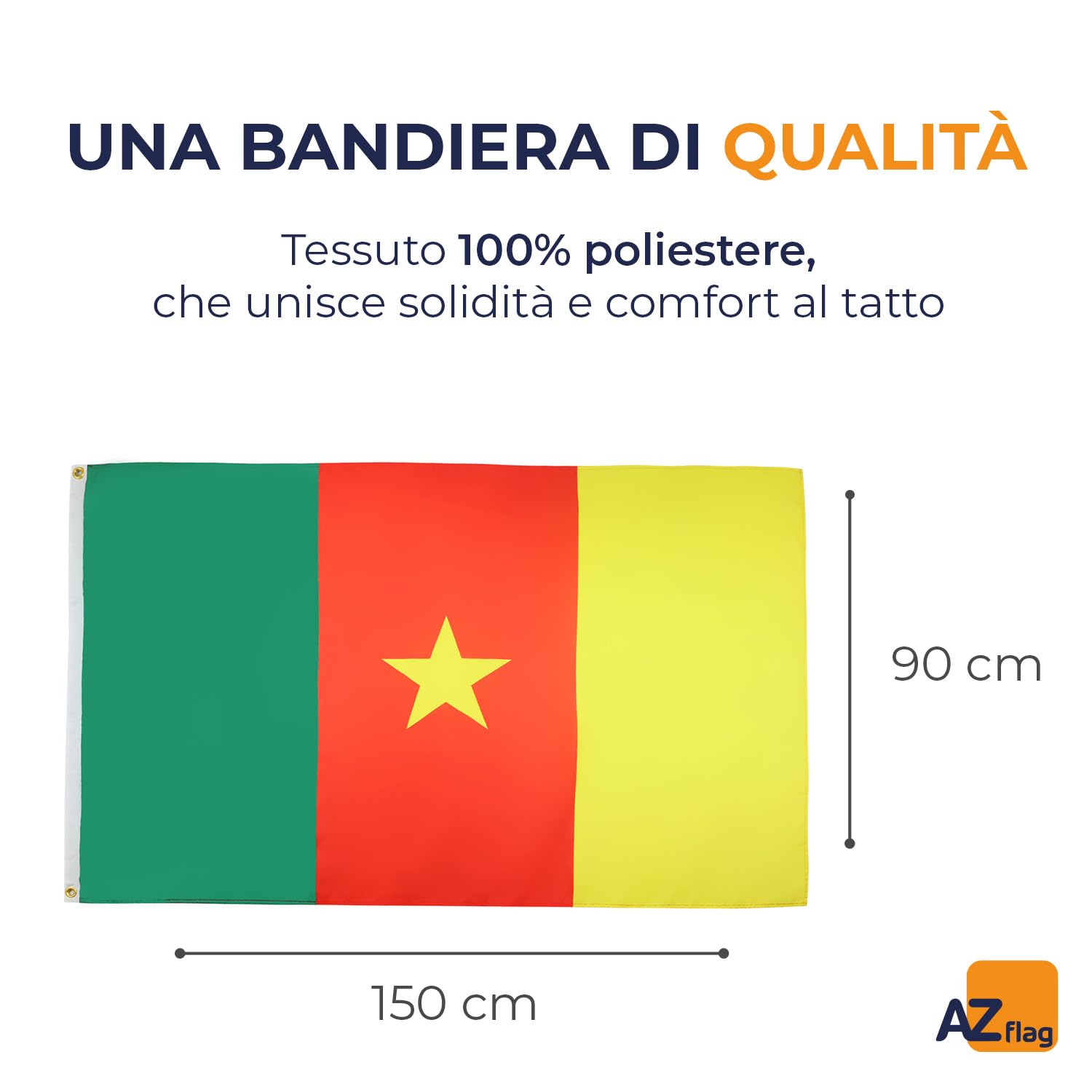 Bandiera Stadio Nero-Azzurra Con Tricolore - 100x150 Cm O 140x200 Cm, Per Tifosi E Eventi - Foto 11