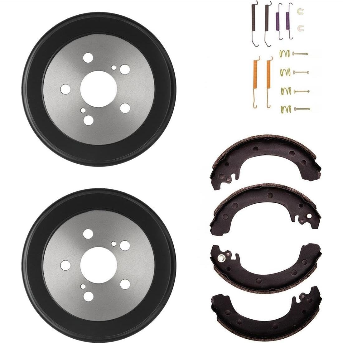 Brake Shoe Drum Drum Brake Hardware Kit for Toyota Corolla 2003 1.8L L4 To 4/03;Rear