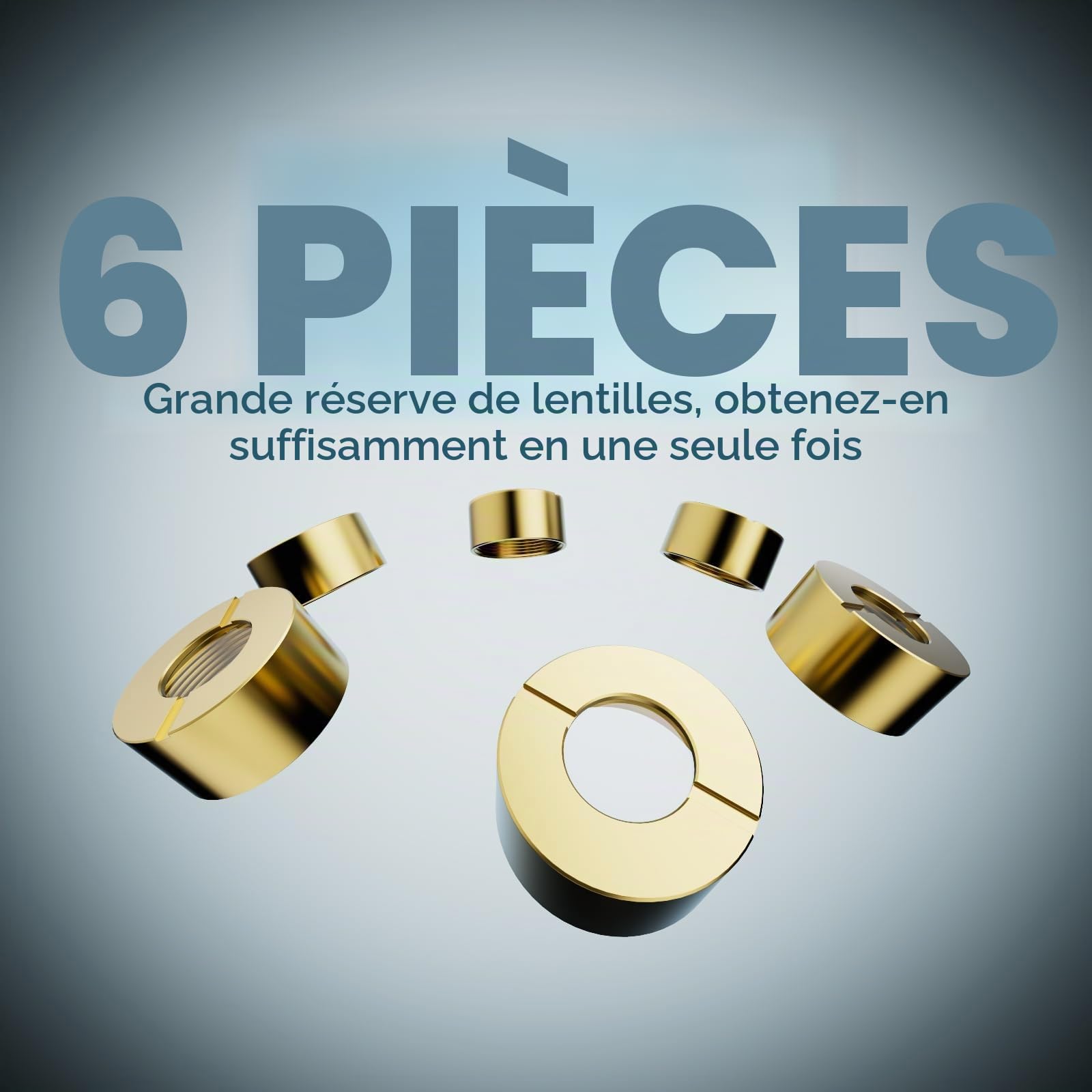 SCULPFUN Lot de 6 lentilles d'origine pour lentille de gravure laser SF-A9, objectif standard officiel, lentilles très transparentes, résistantes à l'huile et à la fumée, super longue durée de vie