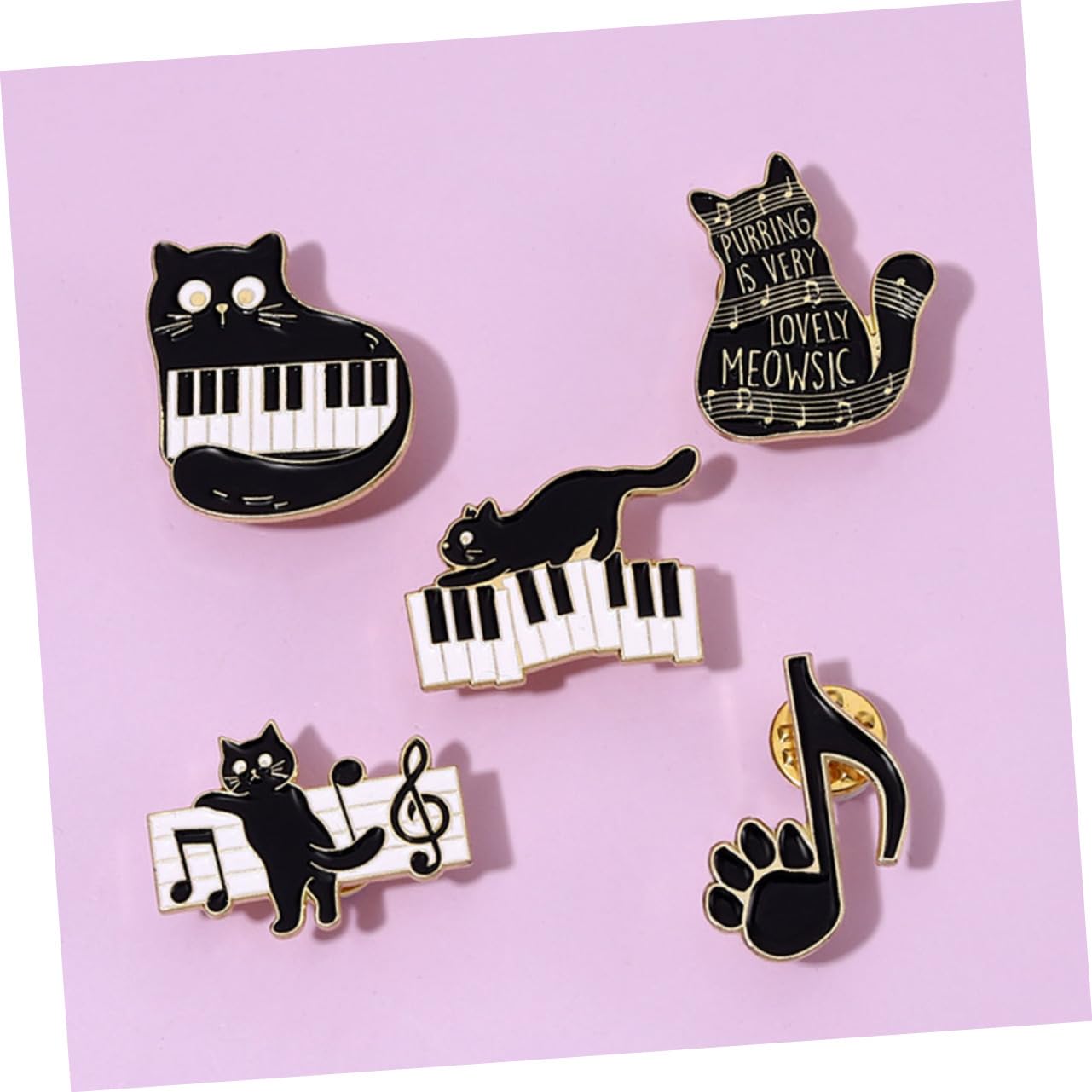 Healvian Pin De Esmalte De Musical De Broches Y Accesorio Aesthetic