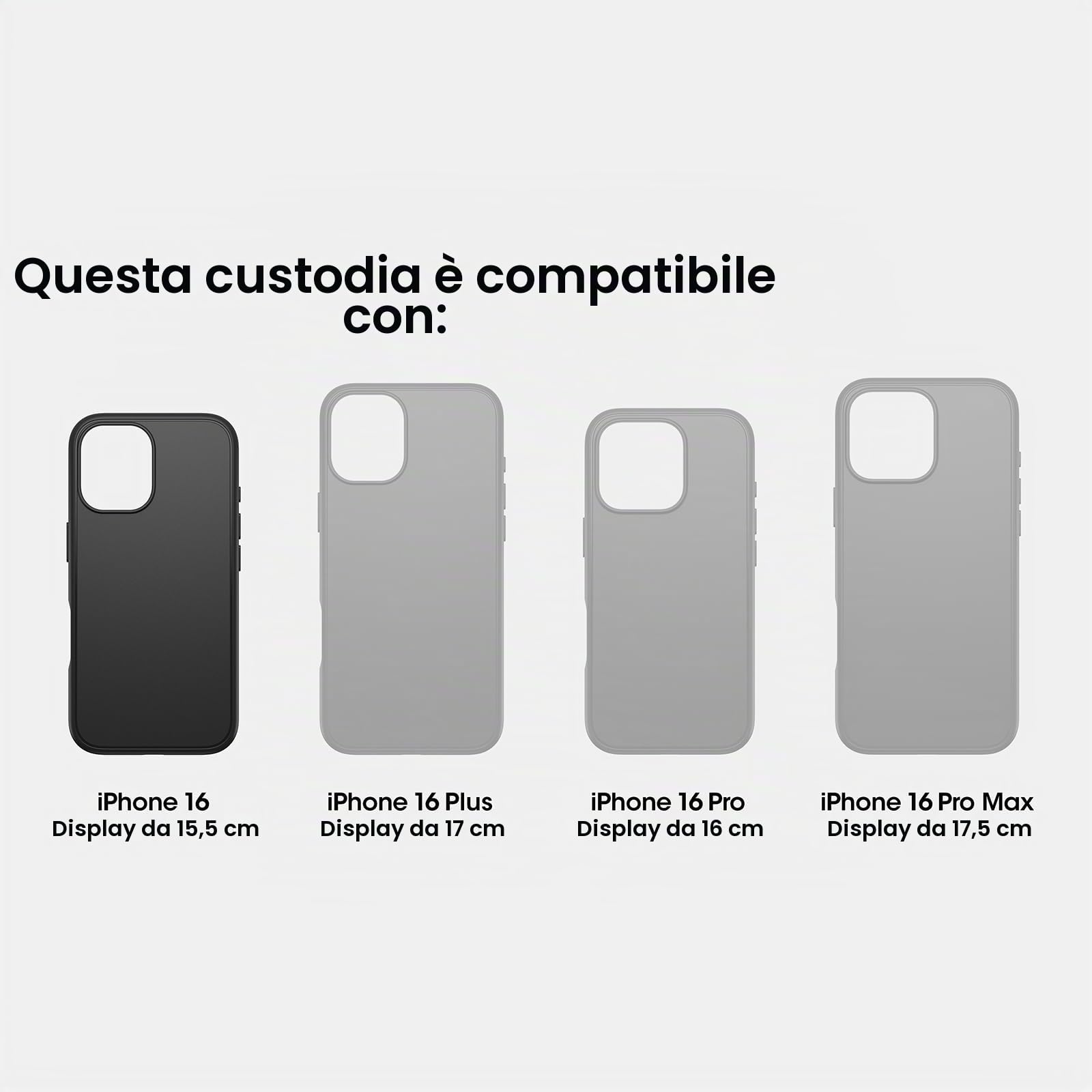 OtterBox Cover Defender Series MagSafe per iPhone 16, custodia protettiva antiurto, a prova di caduta, protezione estrema, testata 7x norme MIL-STD 810G, Rosso