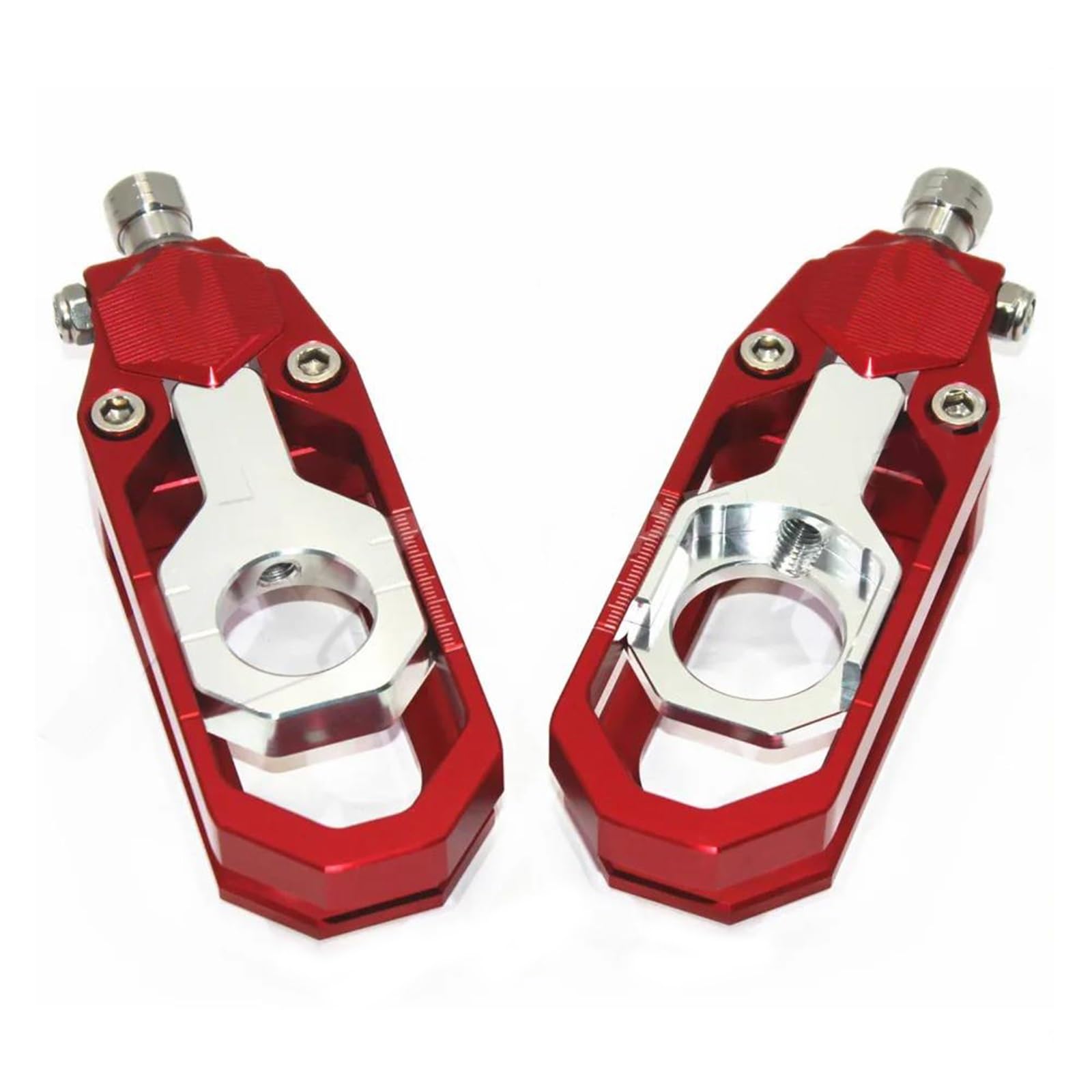 Tendeur De Chaîne De Moto pour Y&amaha R6 YZF-R6 2006 2007 2008 2009 2010 2011 2012 2013 2014 2015 2016, Rouge Et Argent