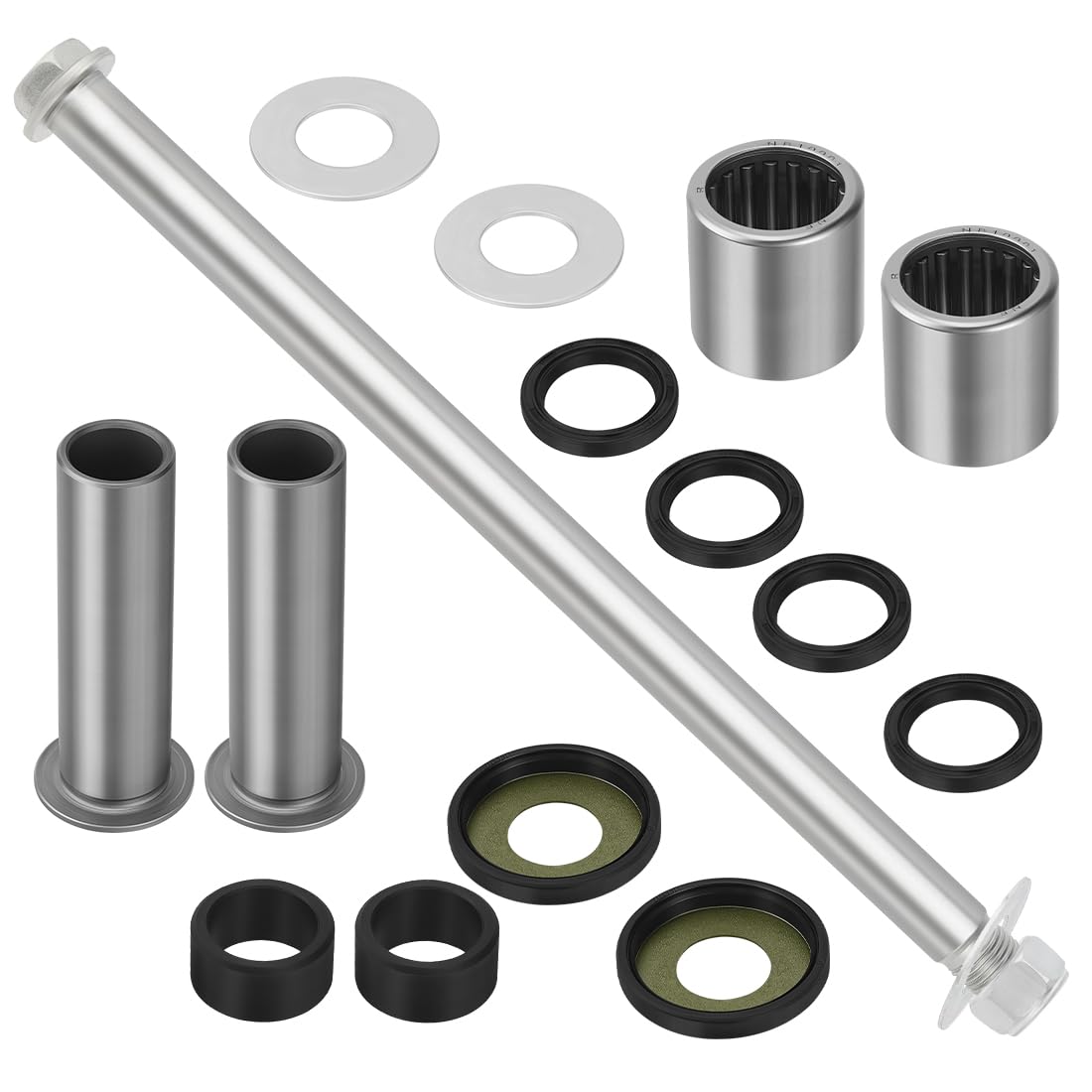 Rodamientos de brazo oscilante trasero para Kawa-saki Arctic Cat Suzuki | para Suzuki Quadsport Z400 LT-Z400 2003-2014 para Kawa-saki KFX400 Arctic Cat DVX 400 con sellos, bujes, tornillos y tuerca