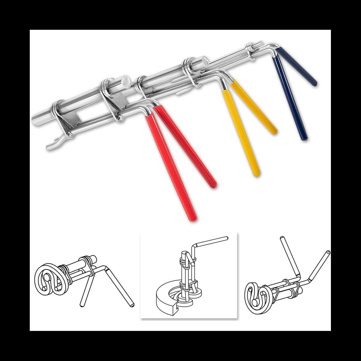 pezzo di ricambio per auto Kit guarnizioni di riparazione pistone cilindro idraulico, strumenti di installazione guarnizione idraulica, strumento di installazione guarnizione asta con coppa a U, J0532
