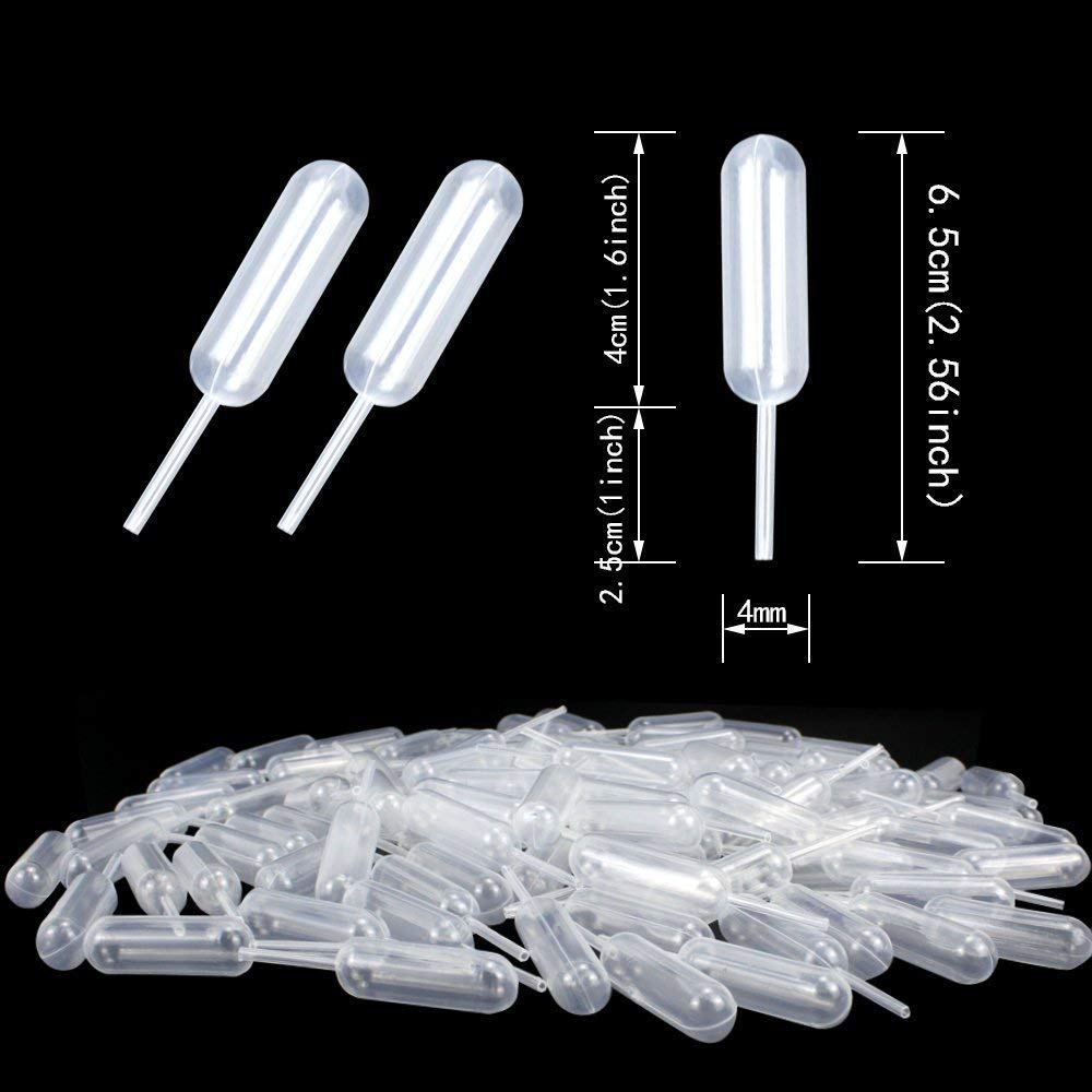 150 Stück Kunststoff-Pipetten – 4 Ml, Herzförmig, Rechteckig, Rund – Lebensmittelecht, Für Cupcakes, Schokolade, Erdbeeren