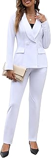 Women's Fall Business Pant Suit Long Sleeve Formal 2 Piece Blazer Set Casual Office Work Outfits 2024 - Buy now