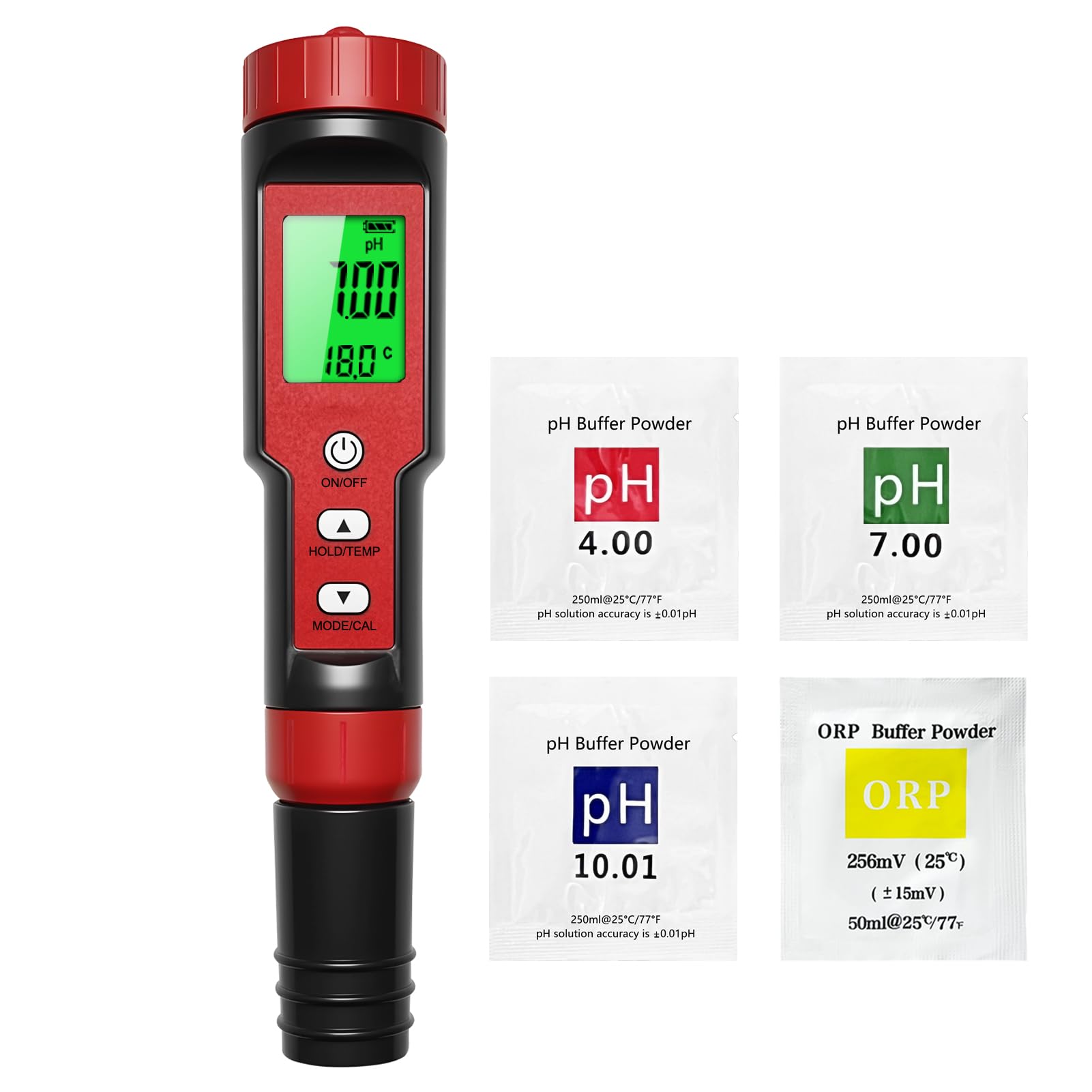 Homcoice Misuratore PH Cloro Piscina 7 In 1, Tester PH Cloro Salinità
