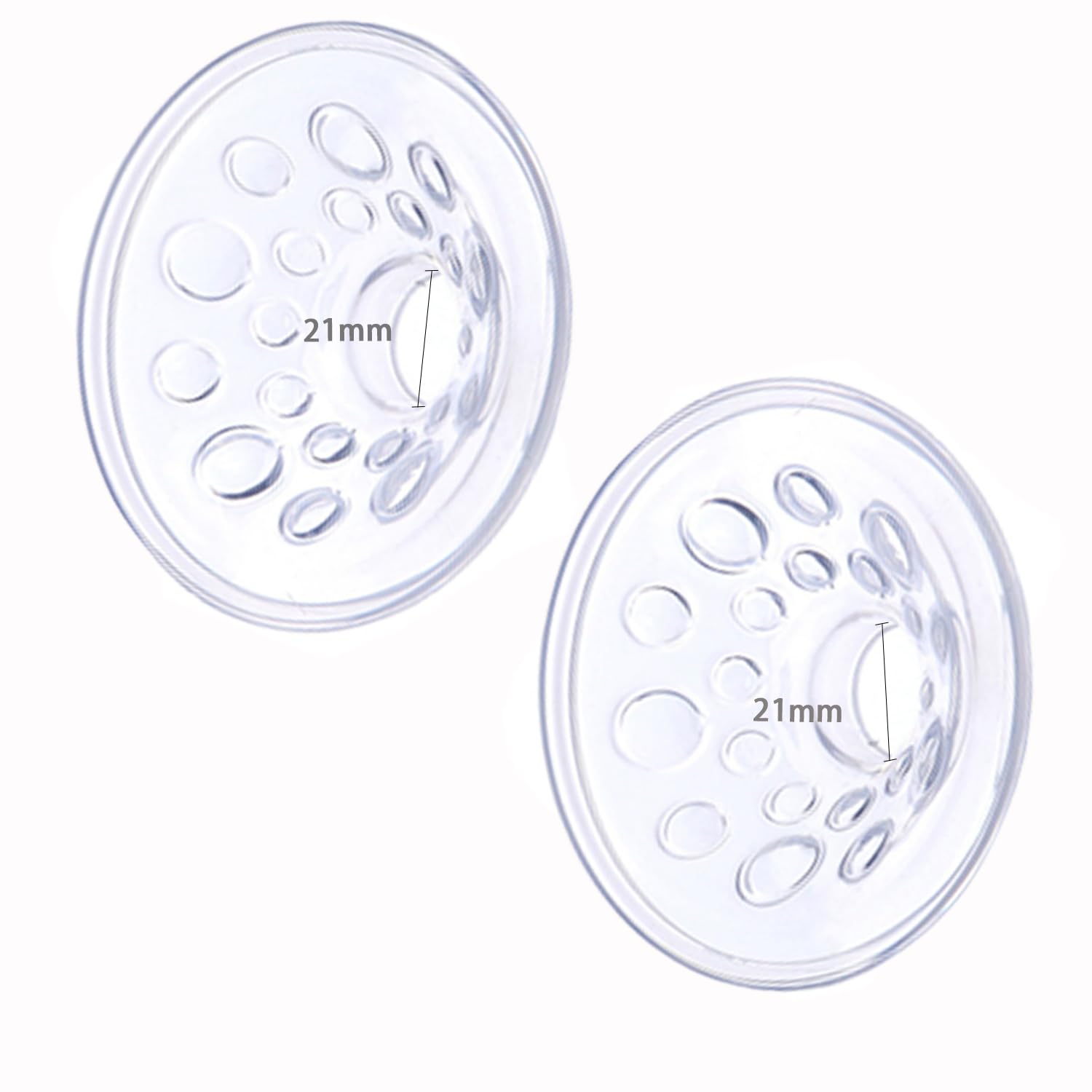 begicalSilicone Flange Cushions Insert 21mm Compatible with Spectra/Medela/BabyBuddha 24mm and Ameda 25mm Shields/Flanges Replace Flange Inserts Spectra Breastpump Parts Reduce 24mm to 21mm 2pc