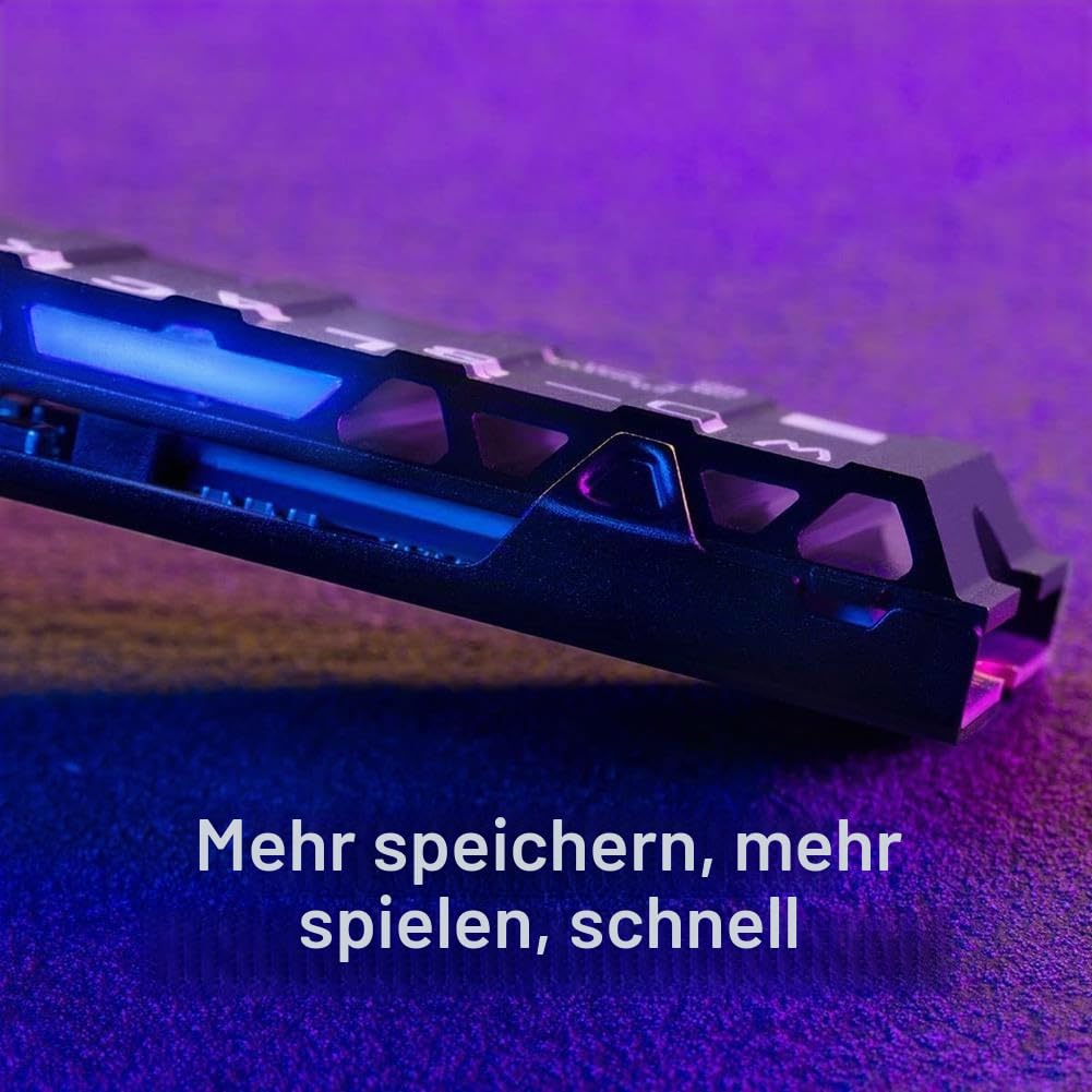 WD_BLACK SN850 1 TB NVMe SSD Offiziell Lizenziert für PS5 Konsolen (interne Gaming SSD mit Heatsink; PCIe Gen4 Technologie, bis zu 7.000 MB/s Lesen, M.2 2280)