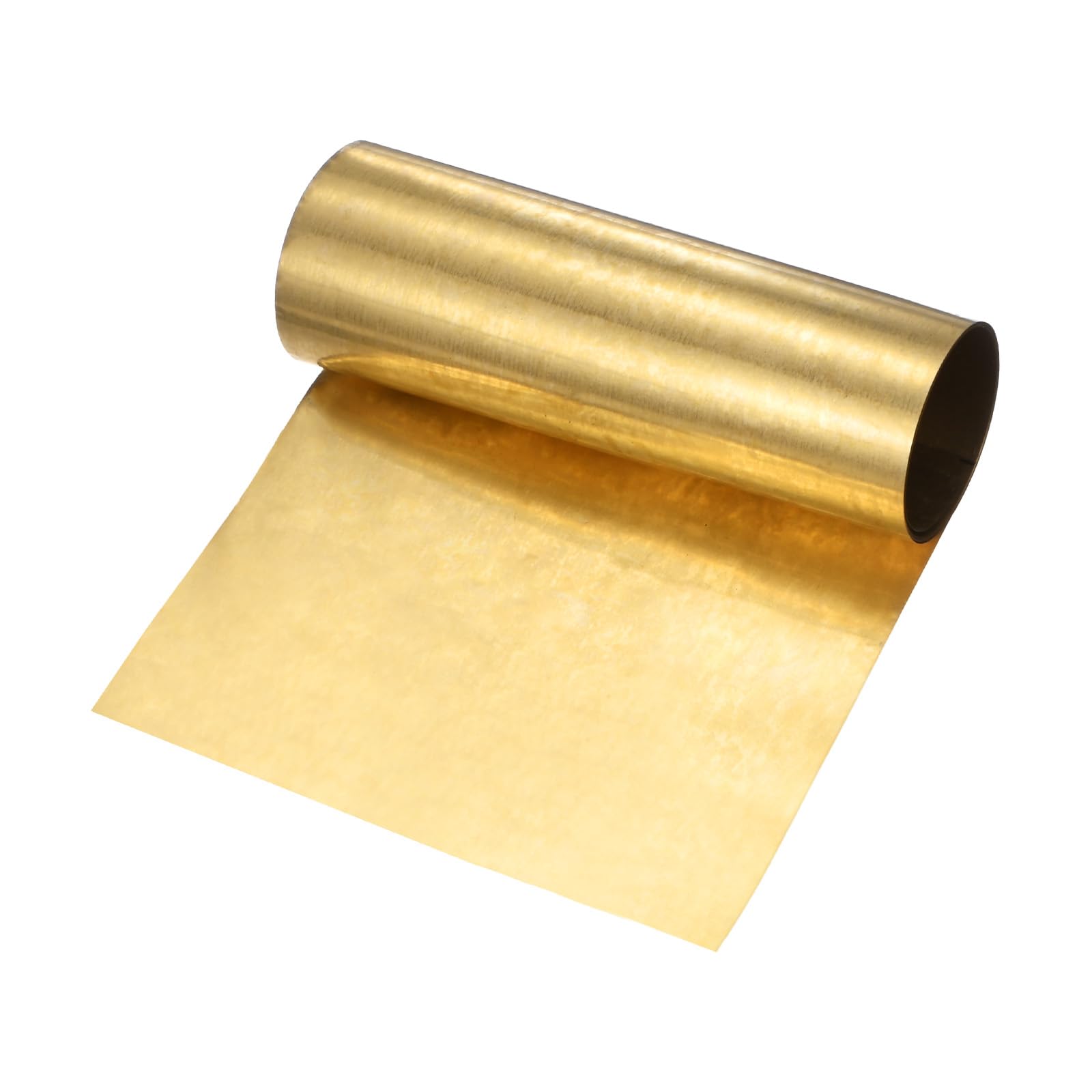 M METERXITY Brass Sheet Roll, 39"x 4"x 0.0008"(LxWxT) Metal Foil Plate, Hardware Brass Plate, Brass Foil Roll for Crafts/Electrical Repairs/DIY