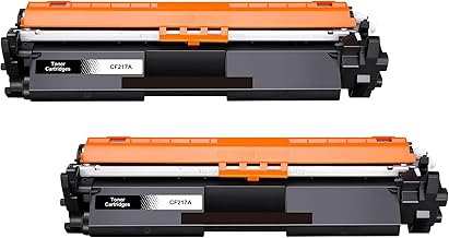 Yowell 17A Toner Black with Chip Compatible with HP 17A CF217A for HP Laserjet Pro M102a M102w for Laserjet Pro MFP M130a M130nw M130fn M130fw - 2 Black