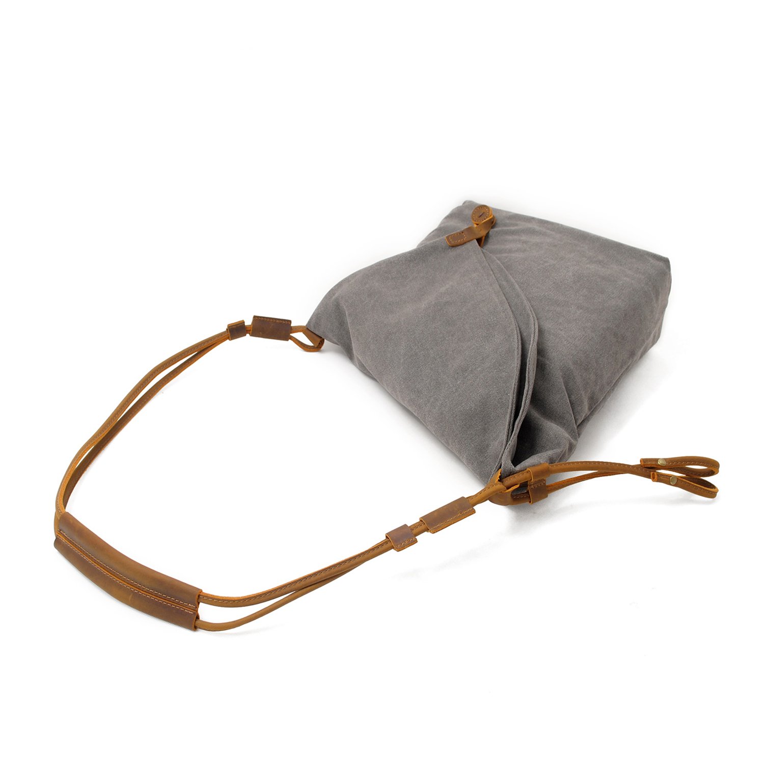 FANDARE Retro Bolso de Hombro Hombres/Mujeres Negocio Cambiar Crossbody Bolsa al Aire Libre Viaje Camping Gran Capacidad Bolsa de Mensajero Transpirable Lona Mochila de Ocio