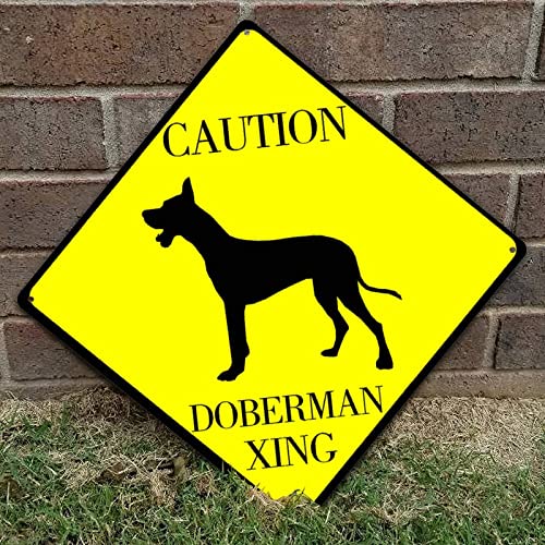 Panneau Dobermann anti-intrusion plaque vintage extérieure 38cm - 6