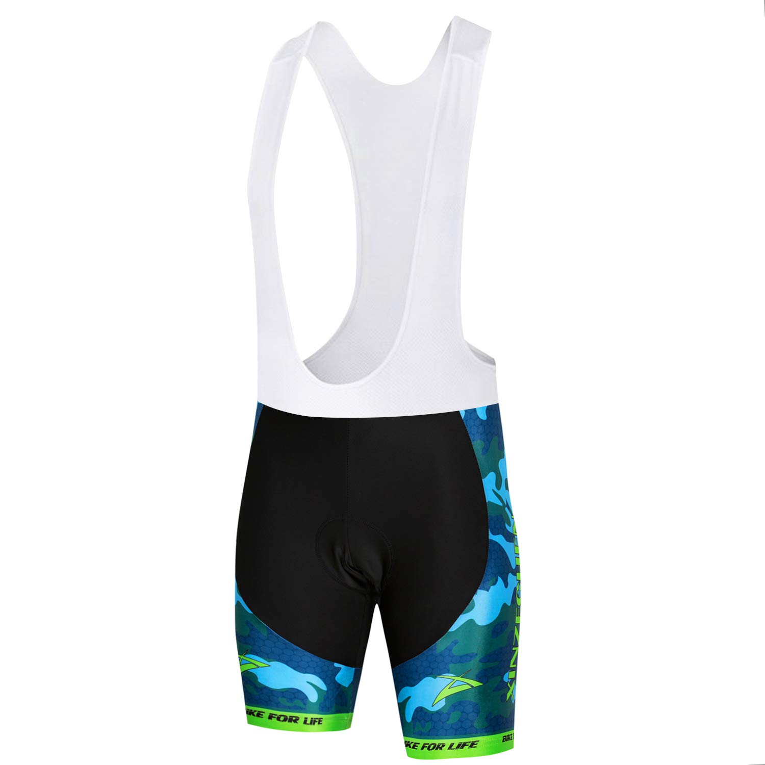 JPOJPO Cycling Compression Tights Shorts Men, Men's MTB Bike with Paded Biking Tights