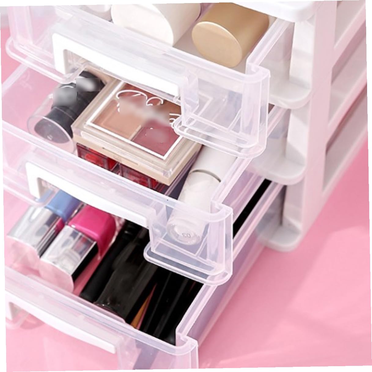 Cabilock Aufbewahrungsschrank Mit Kunststoffbox Organizer Für Schreibtisch Transparent Weiß Aufbewahrungsbox Aus Kunststoff Für Kleinigkeiten