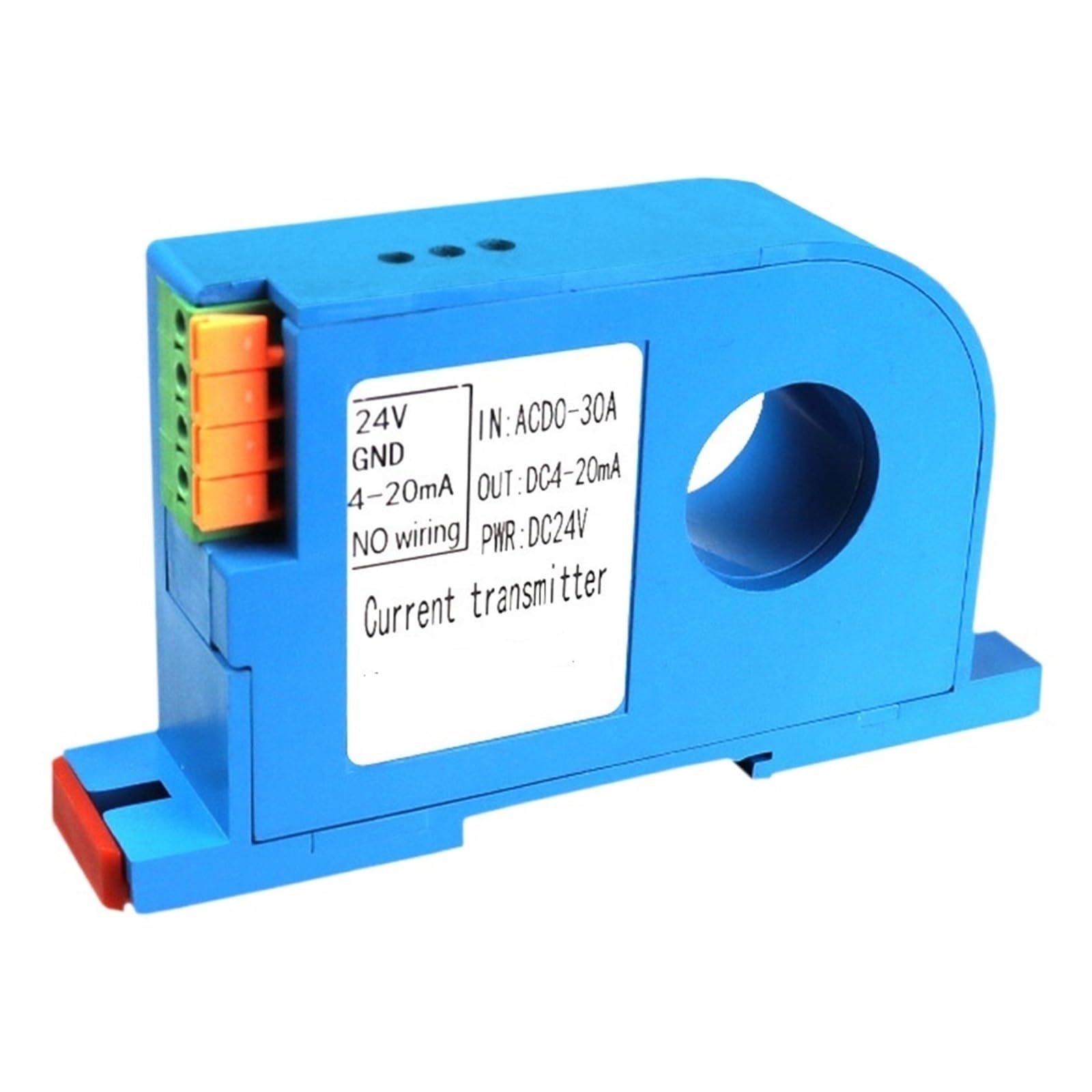 QRUYHBAJU Pressure transducer Current Transmitter Electrically Isolated Sensor Output AC 20A 30A 50A 100A 150A 200A Aperture 22mm(Dc4-20ma,300A)