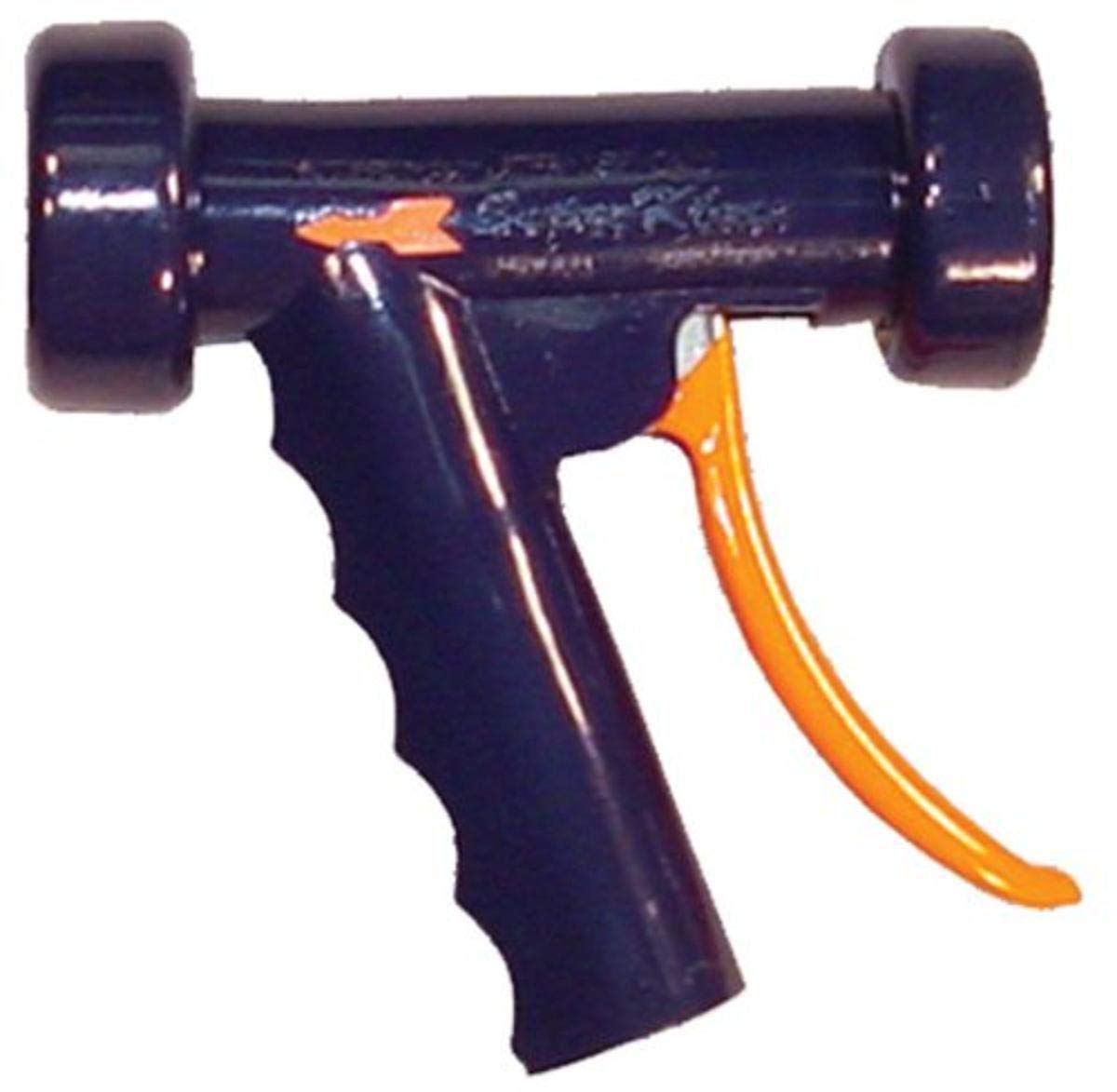150B-DB Pistol Grip Spray Nozzle, Brass, 1/2 NPT, Dark Blue
