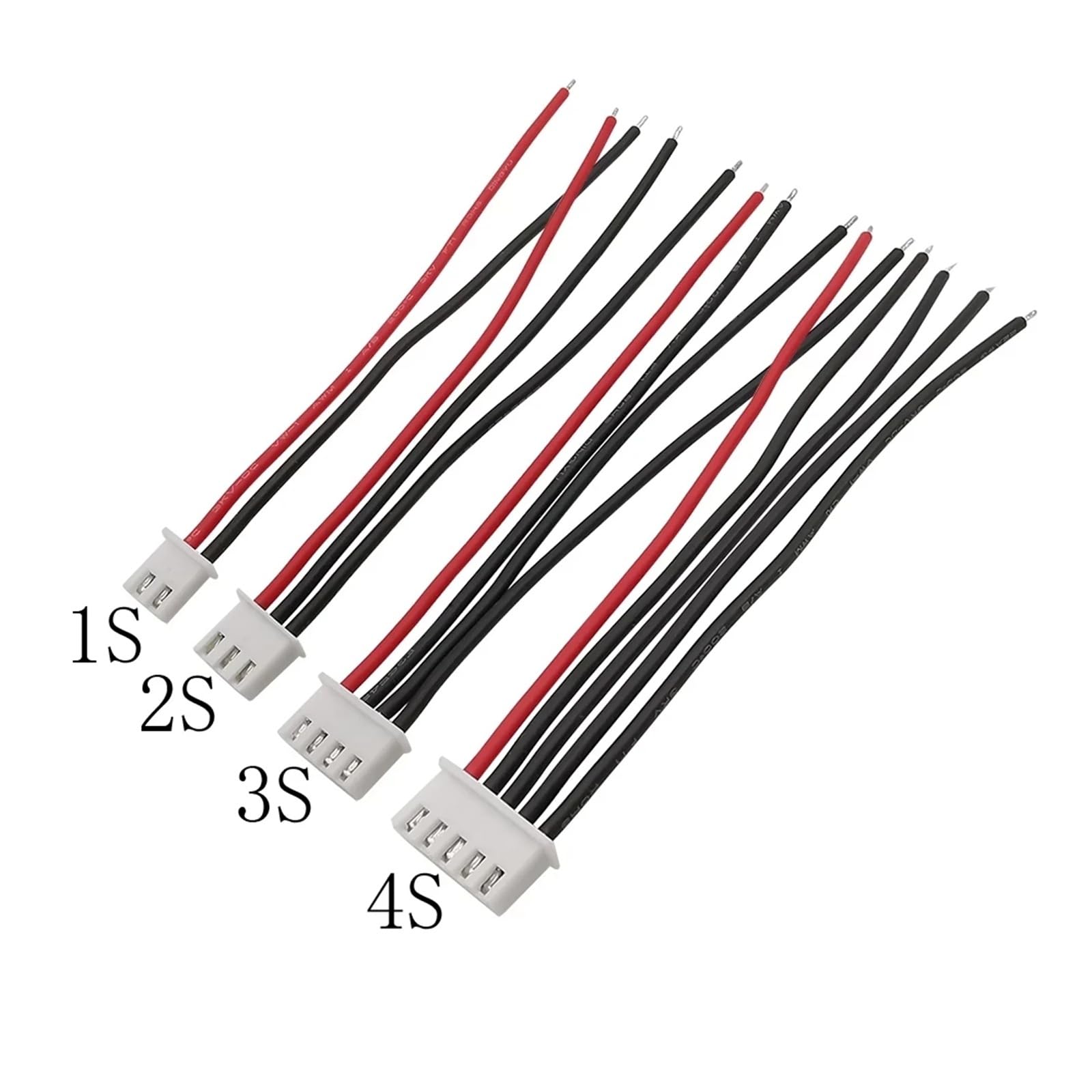 5 uds JST XH2.54 conector hembra 22AWG XH 2,54mm paso 1S 2S 3S 4S 5S 6S 7S conectores de Cable de enchufe de equilibrio LiPo(2S,10CM)